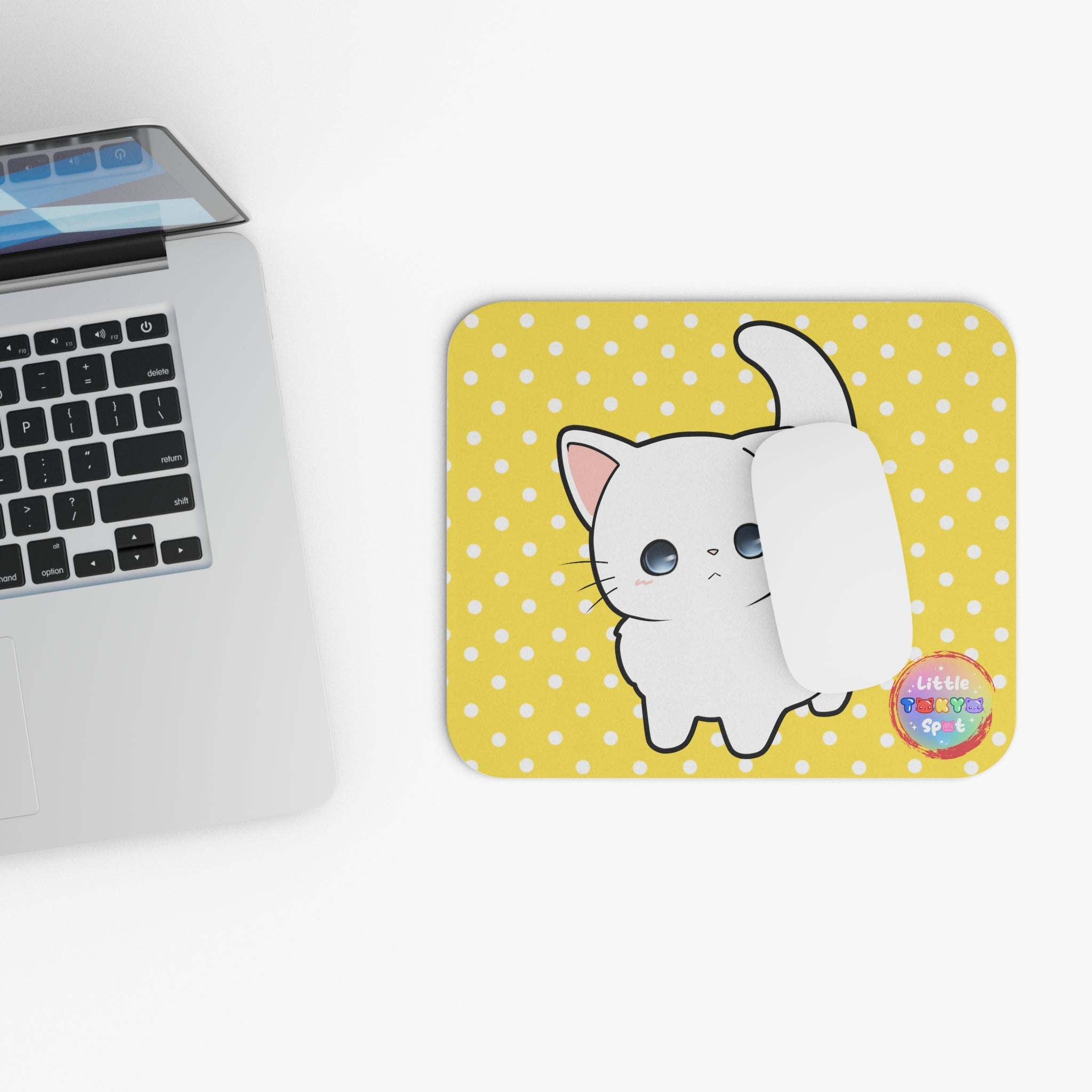 Adorable Cat Mouse Pad - Cute Desk Accessory, Cat Lover Gift, Office Decor, Customizable Computer Mat, Pet-Themed Gifts