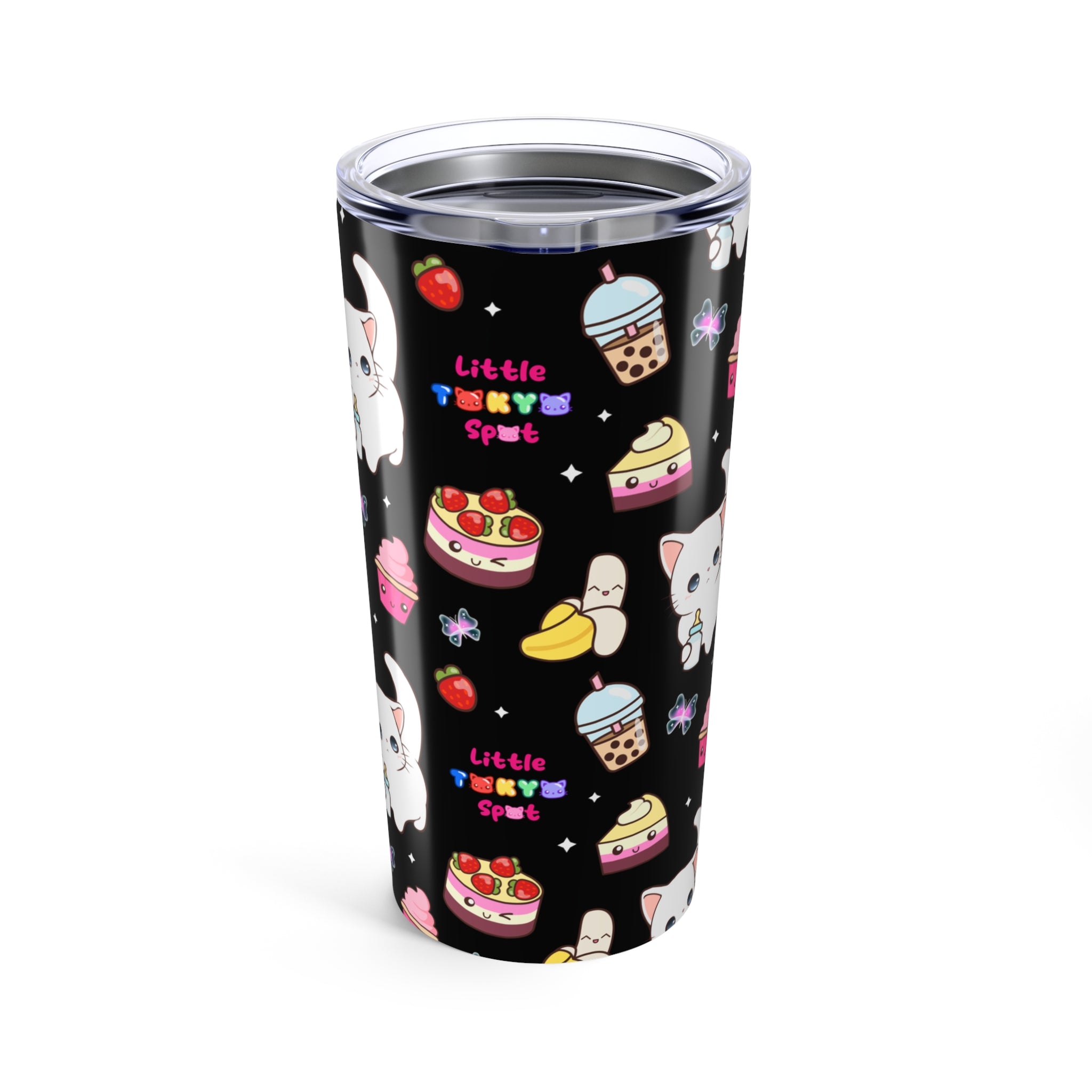 Halloween Tumbler | Cute Dessert Tumbler - Perfect Gift for Foodies, Kids, and Summer Parties | Insulated Travel Mug for Drinks, Birthday, and Holidays