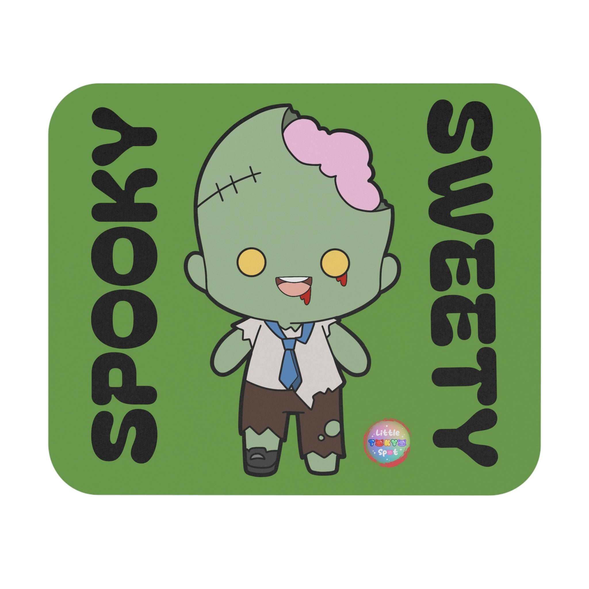 Spooky Zombie Mouse Pad - Cute Halloween Desk Accessory, Gaming Mat, Office Decor, Gift for Gamers and Halloween Lovers