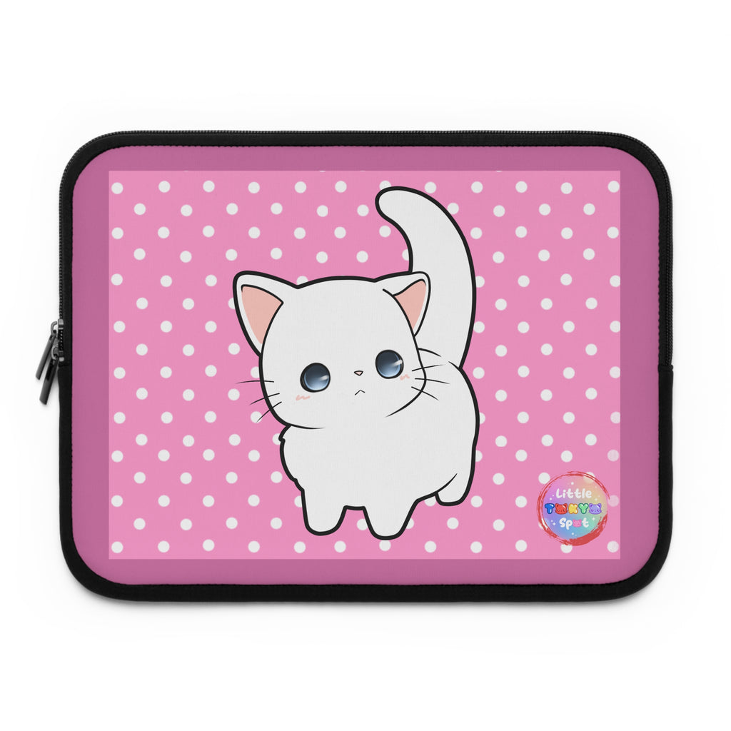Cute Cat Laptop Sleeve, Cozy Tech Accessory, Stylish Gift for Cat Lovers, Cute Tech Organizer, Perfect for Back to School