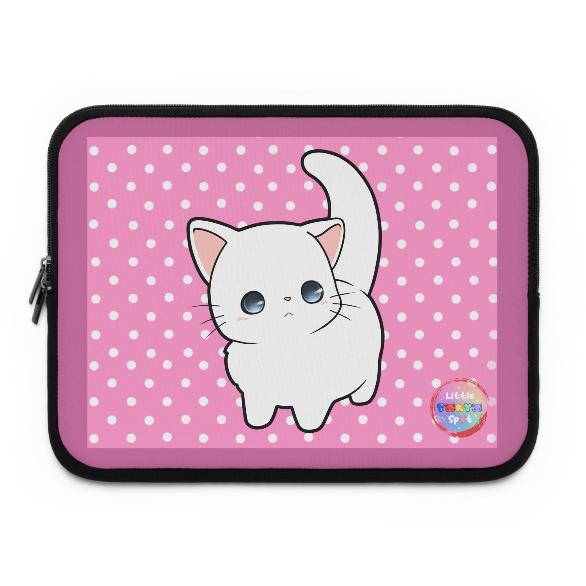 Cute Cat Laptop Sleeve, Cozy Tech Accessory, Stylish Gift for Cat Lovers, Cute Tech Organizer, Perfect for Back to School