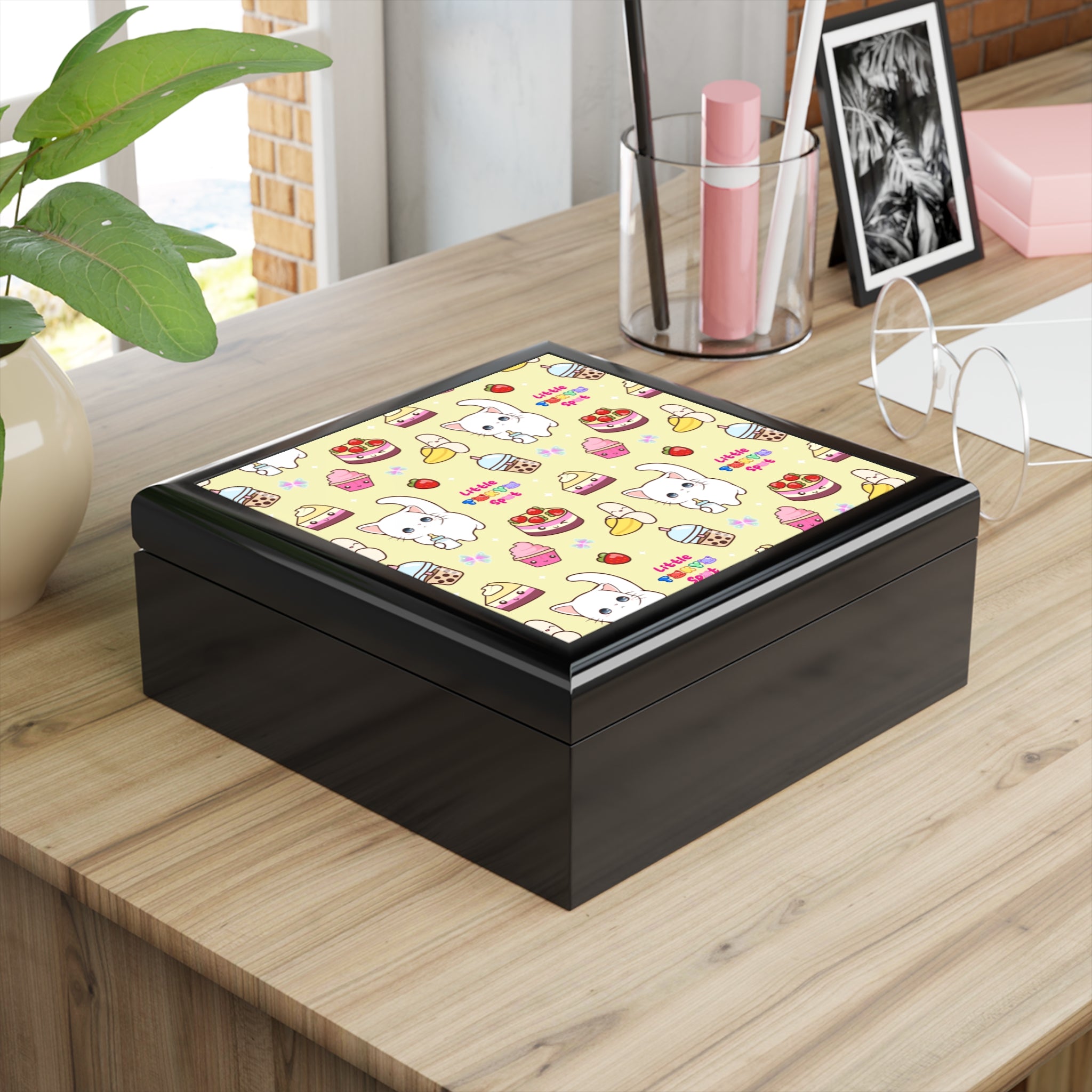 Adorable Cat-Themed Jewelry Box, Cute Keepsake Storage for Cat Lovers, Perfect for Birthdays, Gifts, and Celebrations