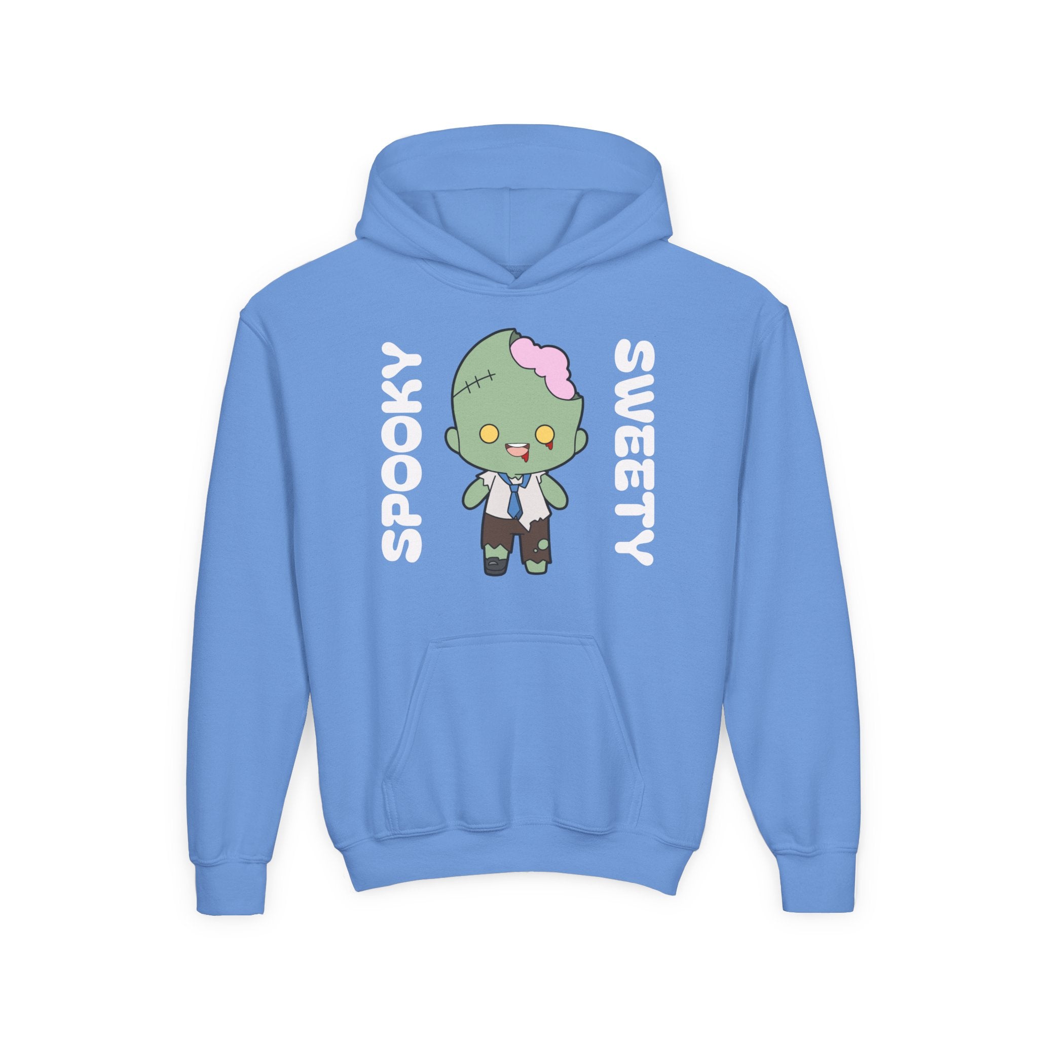 Cute Zombie Hoodie for Kids, Fun Sweatshirt, Halloween Costume, Cozy Kids Clothing, Kawaii Style, Rainbow Love