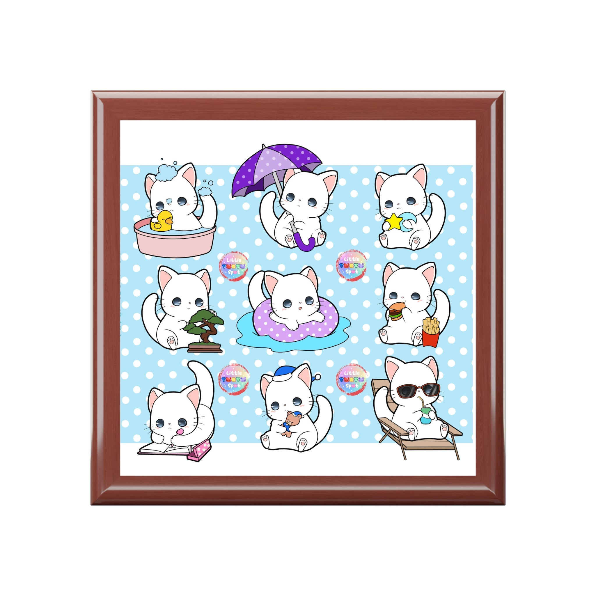 Cute Cat Character Jewelry Box with Playful Designs, Organizer, Gift for Cat Lovers, Birthday, Kids, Home Decor