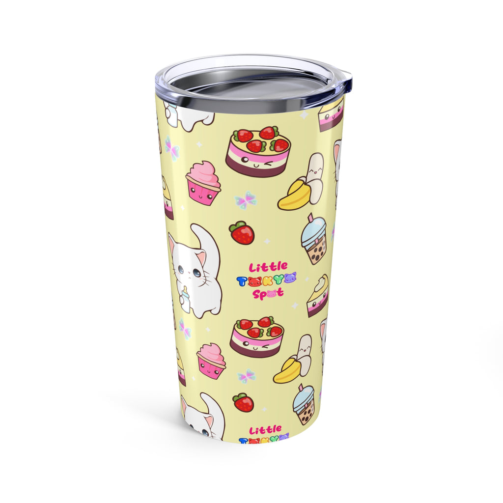 Cute Cat Dessert Tumbler | Funny Travel Mug, Gift for Cat Lovers, Cute Kitchen Decor, Birthday Gift, Coffee Cup