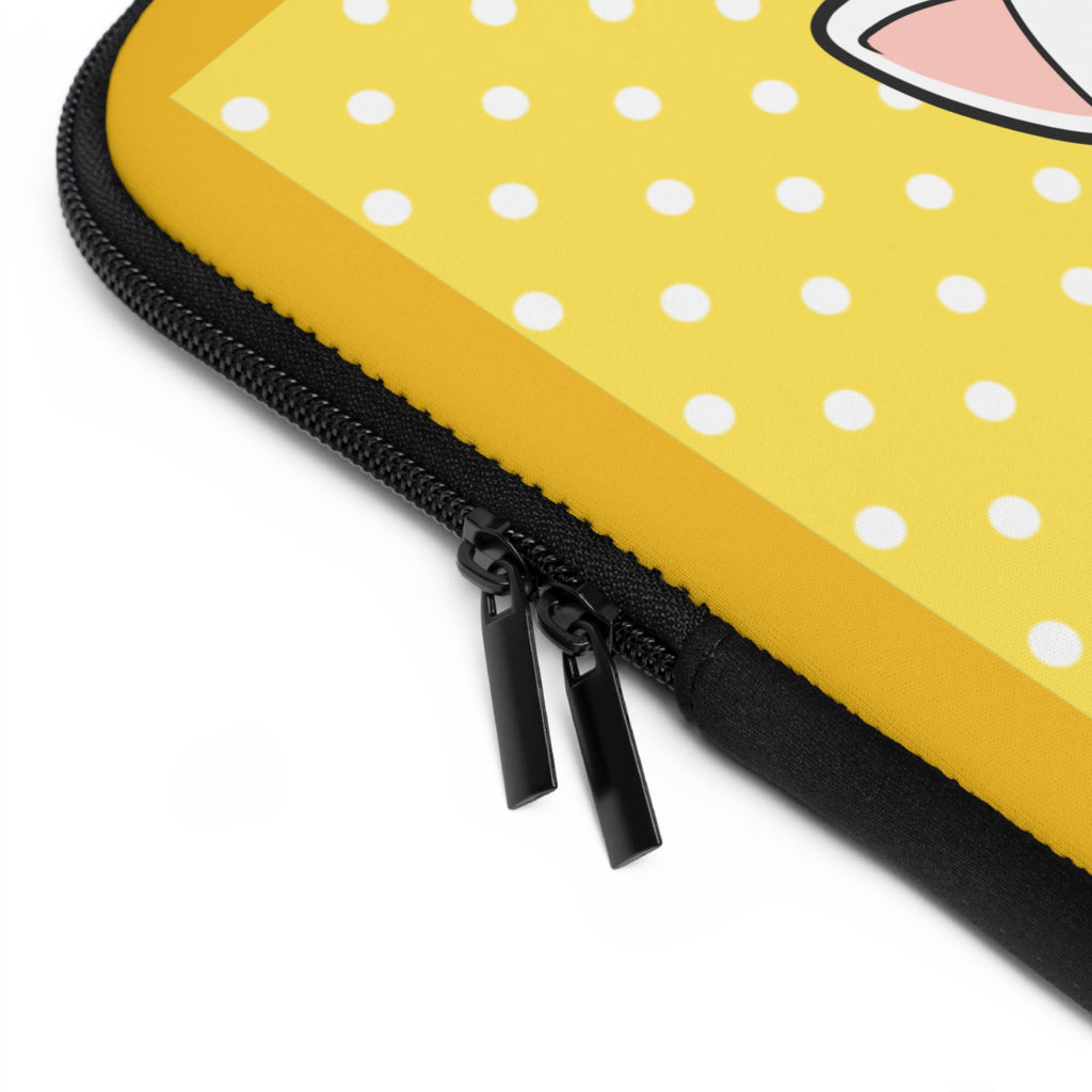 Cute Cat Laptop Sleeve | Kawaii Style | Gift for Cat Lovers | Tech Accessories | Fun Design | Back to School