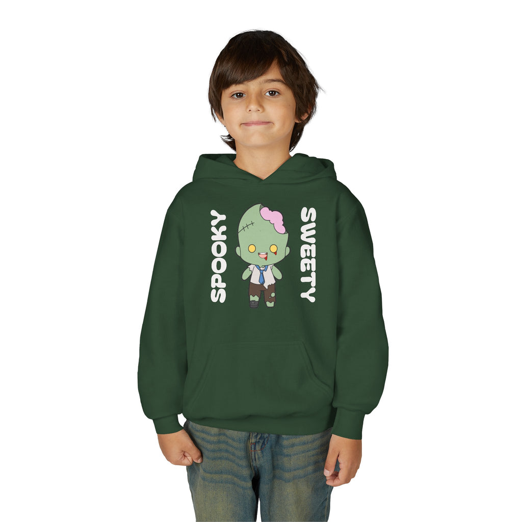 Cute Zombie Hoodie for Kids, Fun Sweatshirt, Halloween Costume, Cozy Kids Clothing, Kawaii Style, Rainbow Love