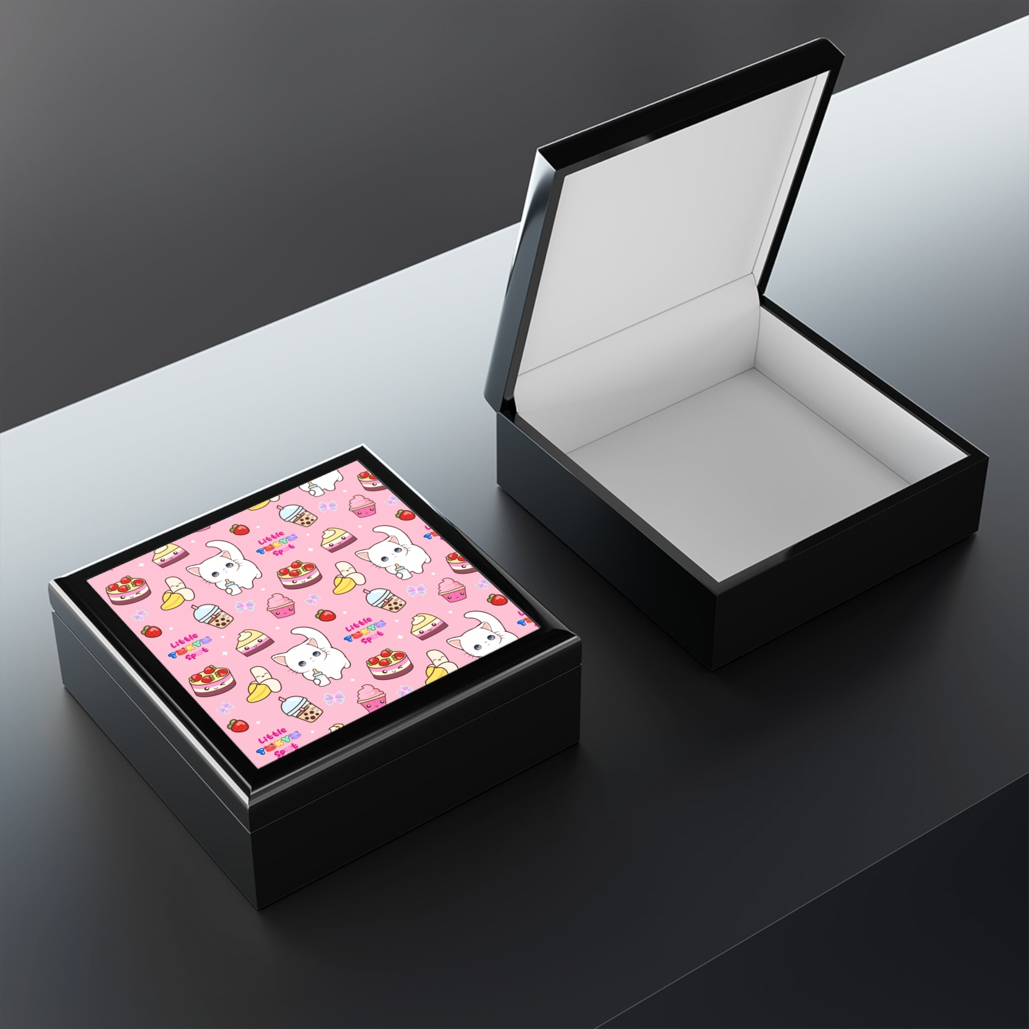 Cute Cat-Themed Jewelry Box, Whimsical Keepsake Container, Perfect Gift for Cat Lovers, Birthday Surprise, Home Decor