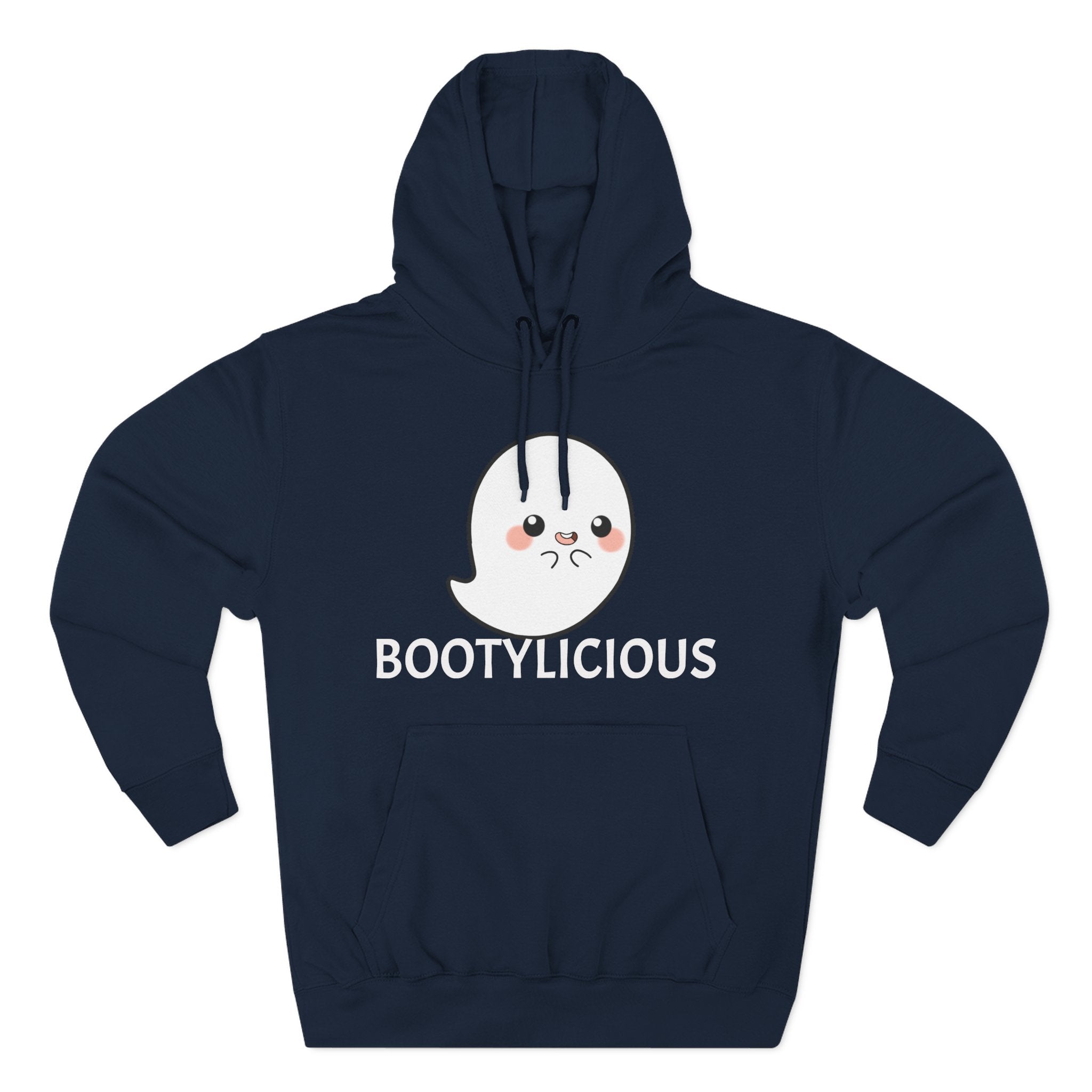 Playful Ghost Fleece Hoodie, Cute Hoodie, Halloween Sweatshirt, Funny Ghost Apparel, Cozy Loungewear, Unique Gift Idea