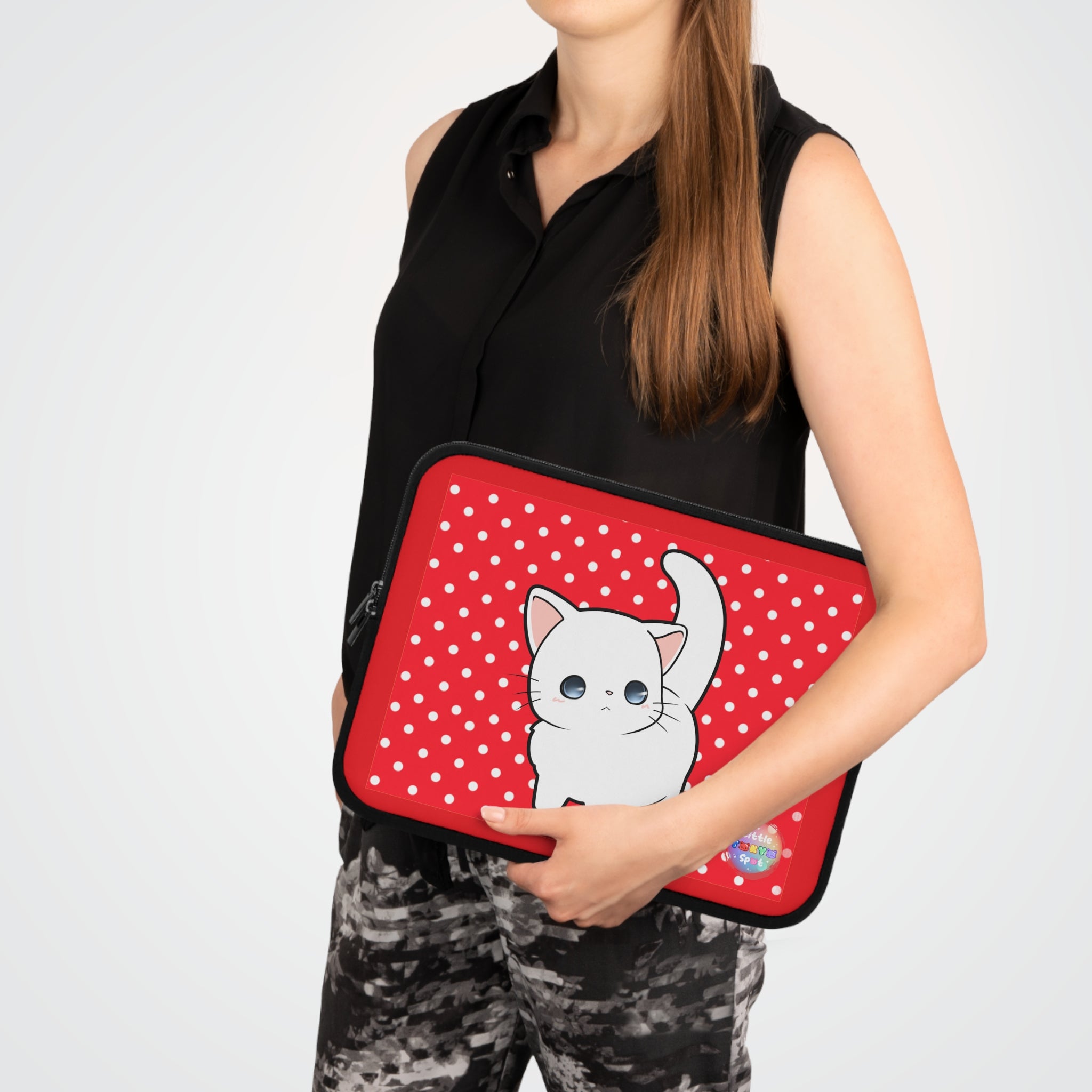 Cute Cat Laptop Sleeve, Fun Laptop Case for Animal Lovers, Gift for Pet Owners, Laptop Protector, Cute Cat Design