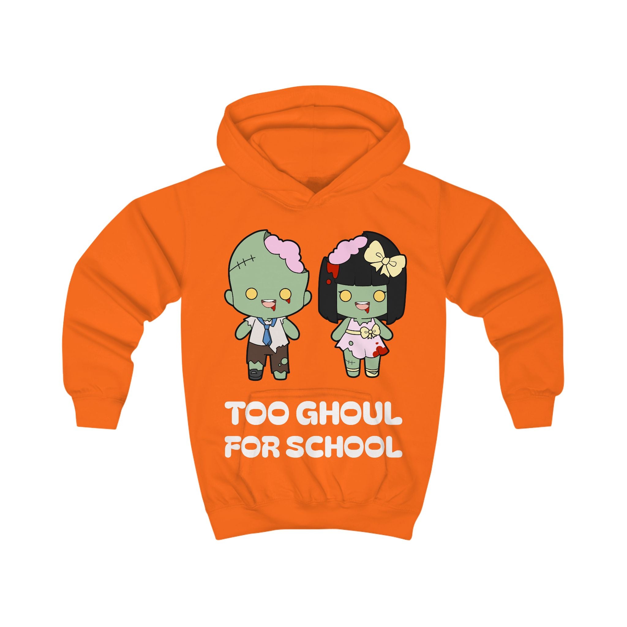 Halloween Kids Hoodie, Cute Zombie Hoodie, Kids Costume Sweatshirt, Little Tokyo Spirit Pull Over, Fun Halloween Apparel
