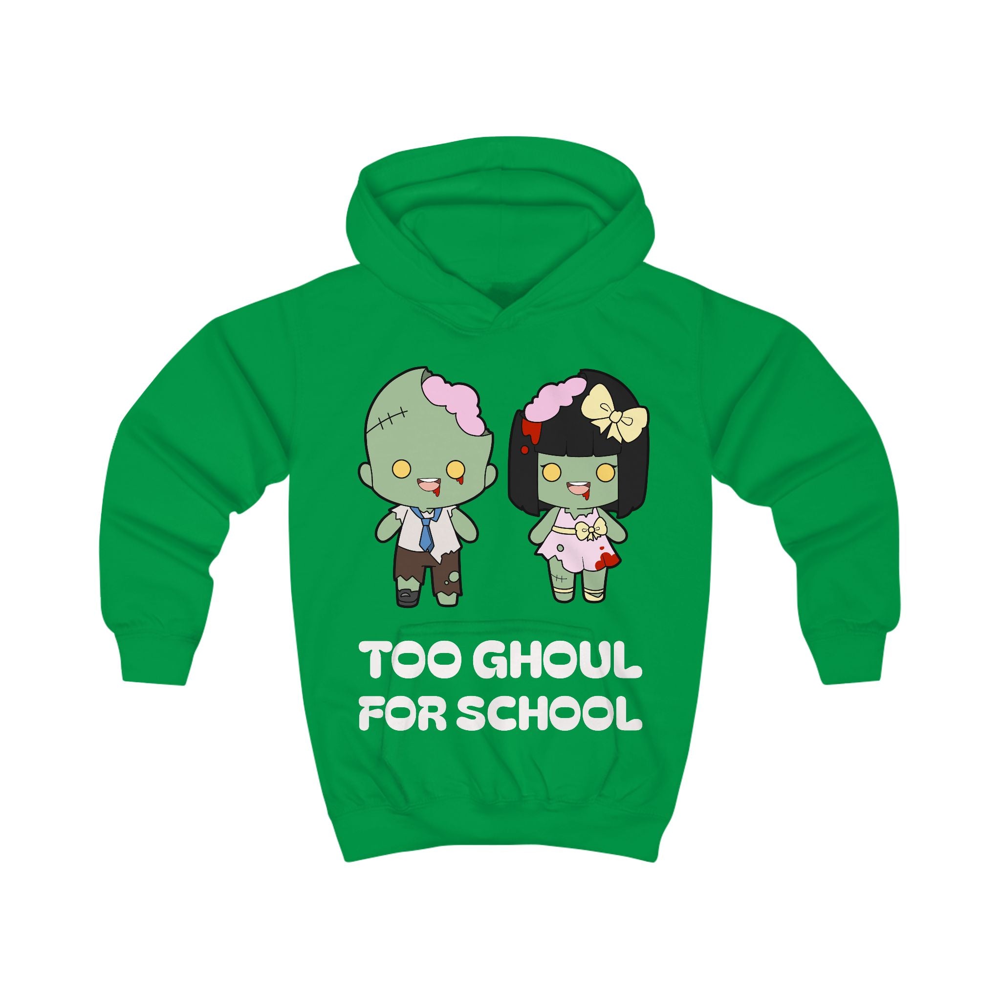 Halloween Kids Hoodie, Cute Zombie Hoodie, Kids Costume Sweatshirt, Little Tokyo Spirit Pull Over, Fun Halloween Apparel