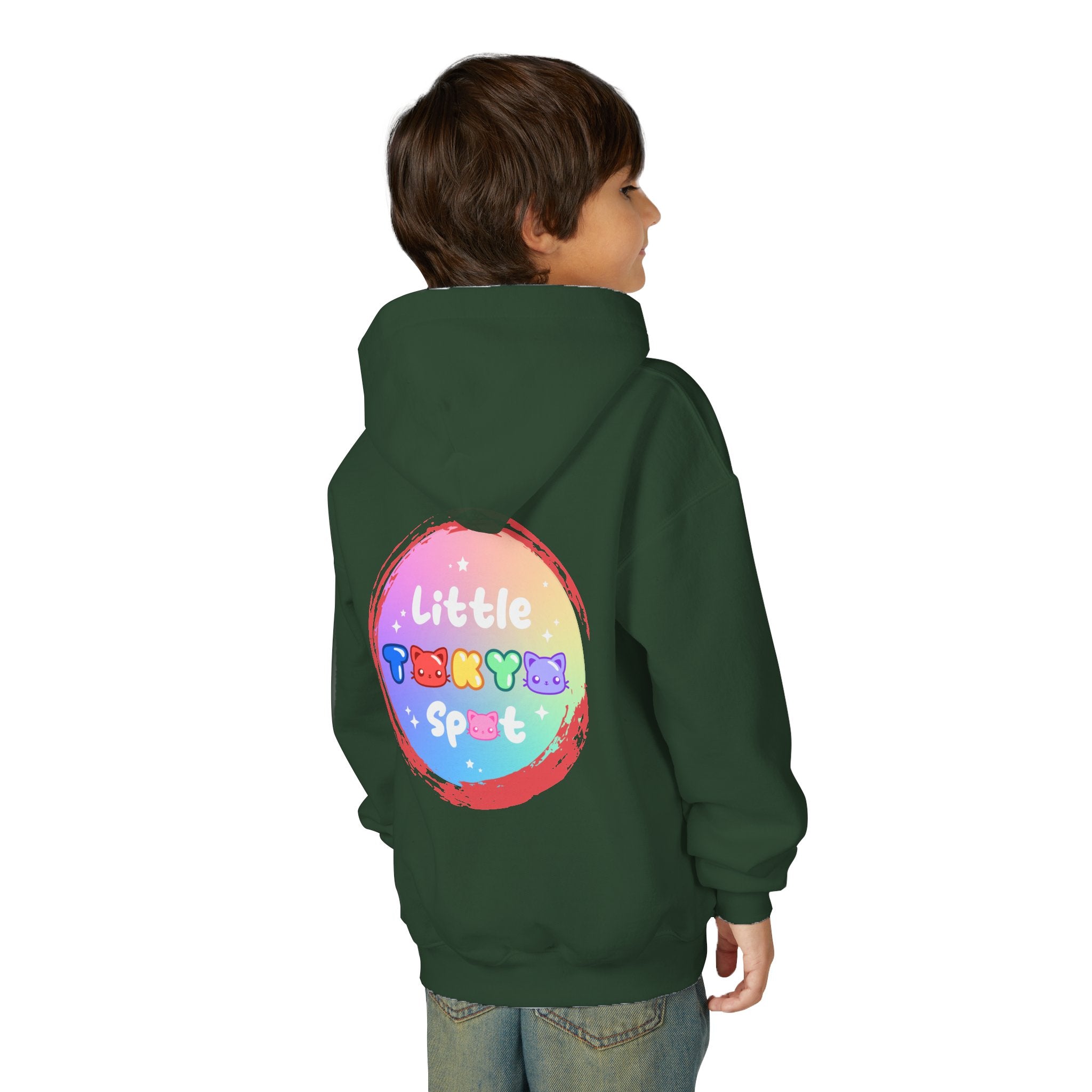 Cute Zombie Hoodie for Kids, Fun Sweatshirt, Halloween Costume, Cozy Kids Clothing, Kawaii Style, Rainbow Love