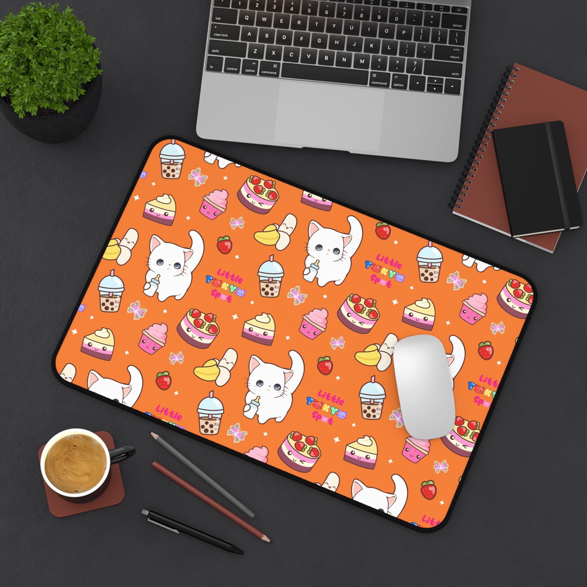 Halloween Mouse Pad | of Cute Cat-Themed Desk Mat, Cat Desk Accessories, Fun Office Decor, Gift for Cat Lovers, Pet Lovers' Workspace Decor
