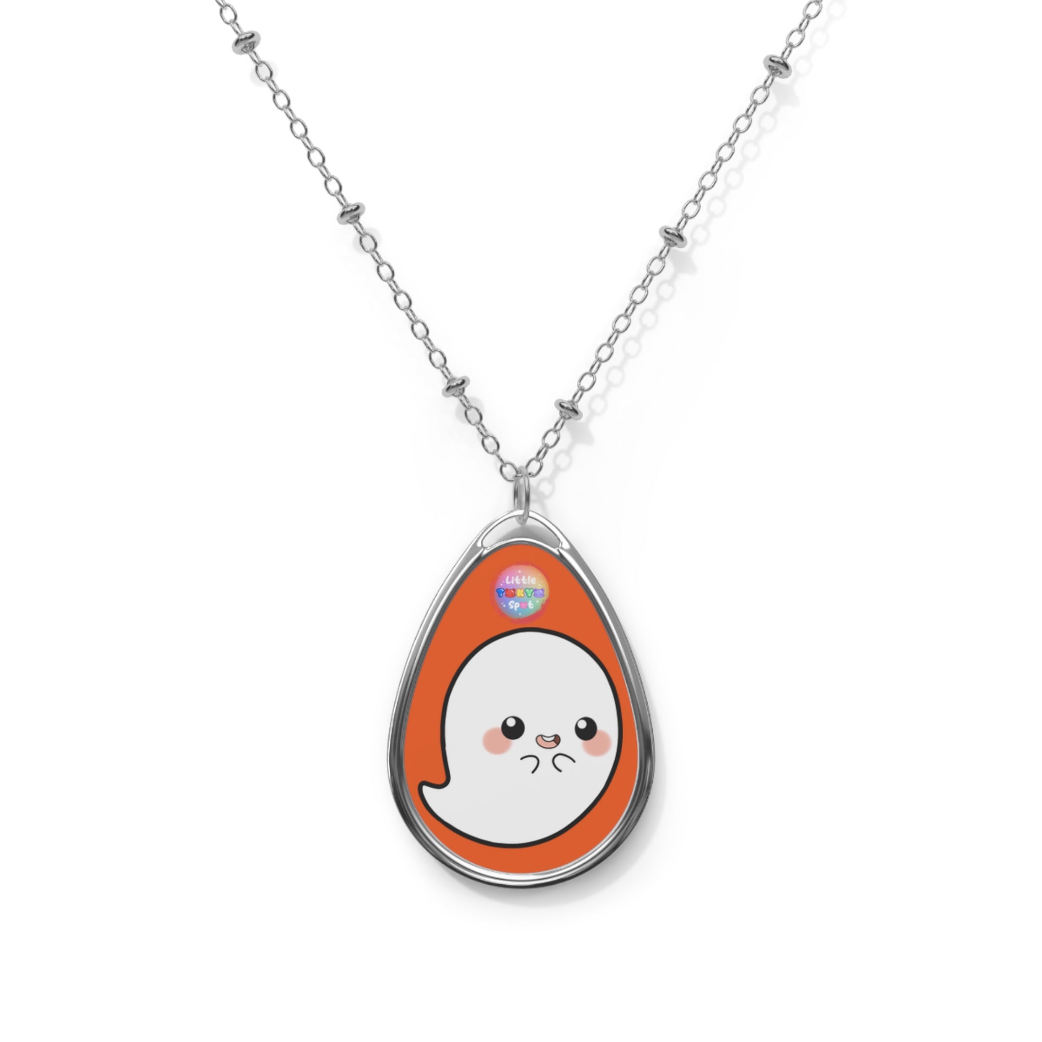 Halloween Cute Seal Pendant Necklace, Kawaii Jewelry, Ocean Lover Gift, Adjustable Chain, Unique Birthday Present, Animal Lover Accessory