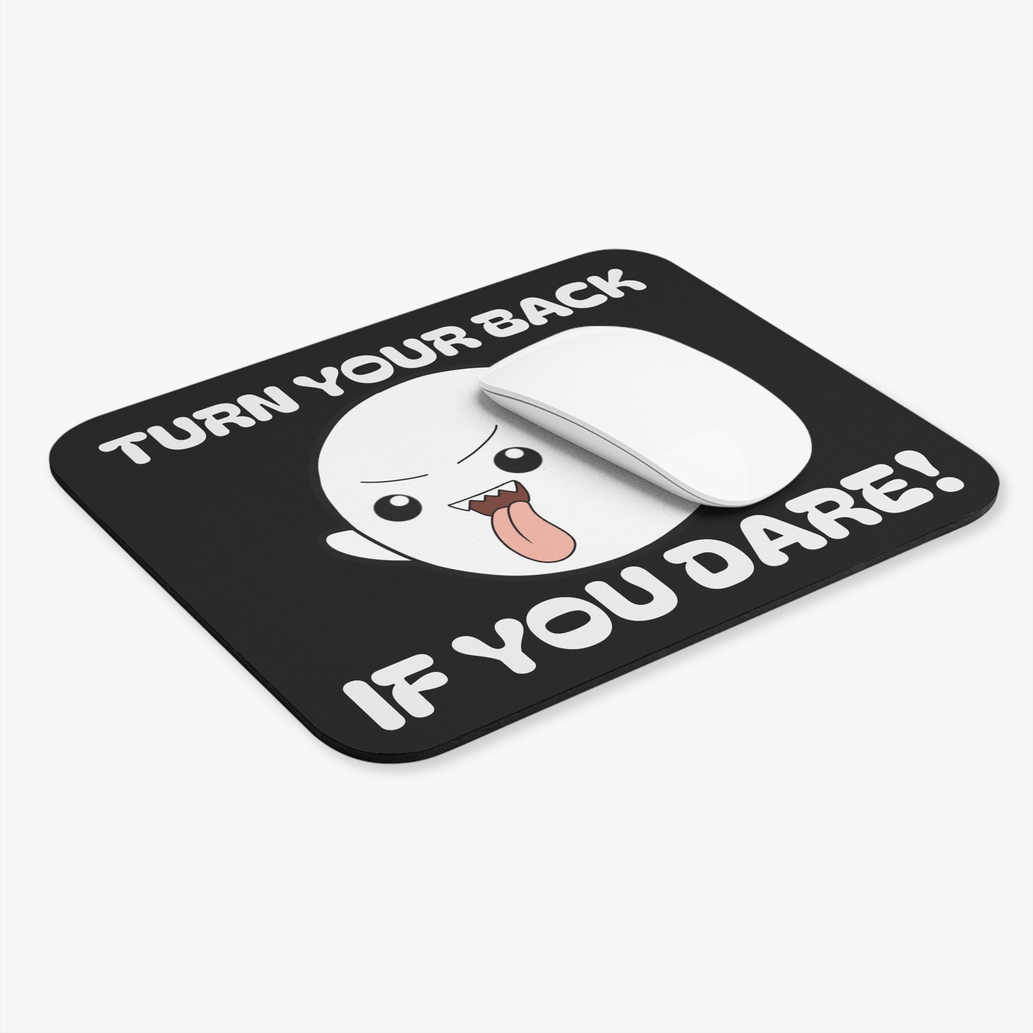 Spooky Ghost Mouse Pad - Fun Gaming Accessory, Halloween Decor, Gift for Gamers, Office Supplies, Cute Desk Decor