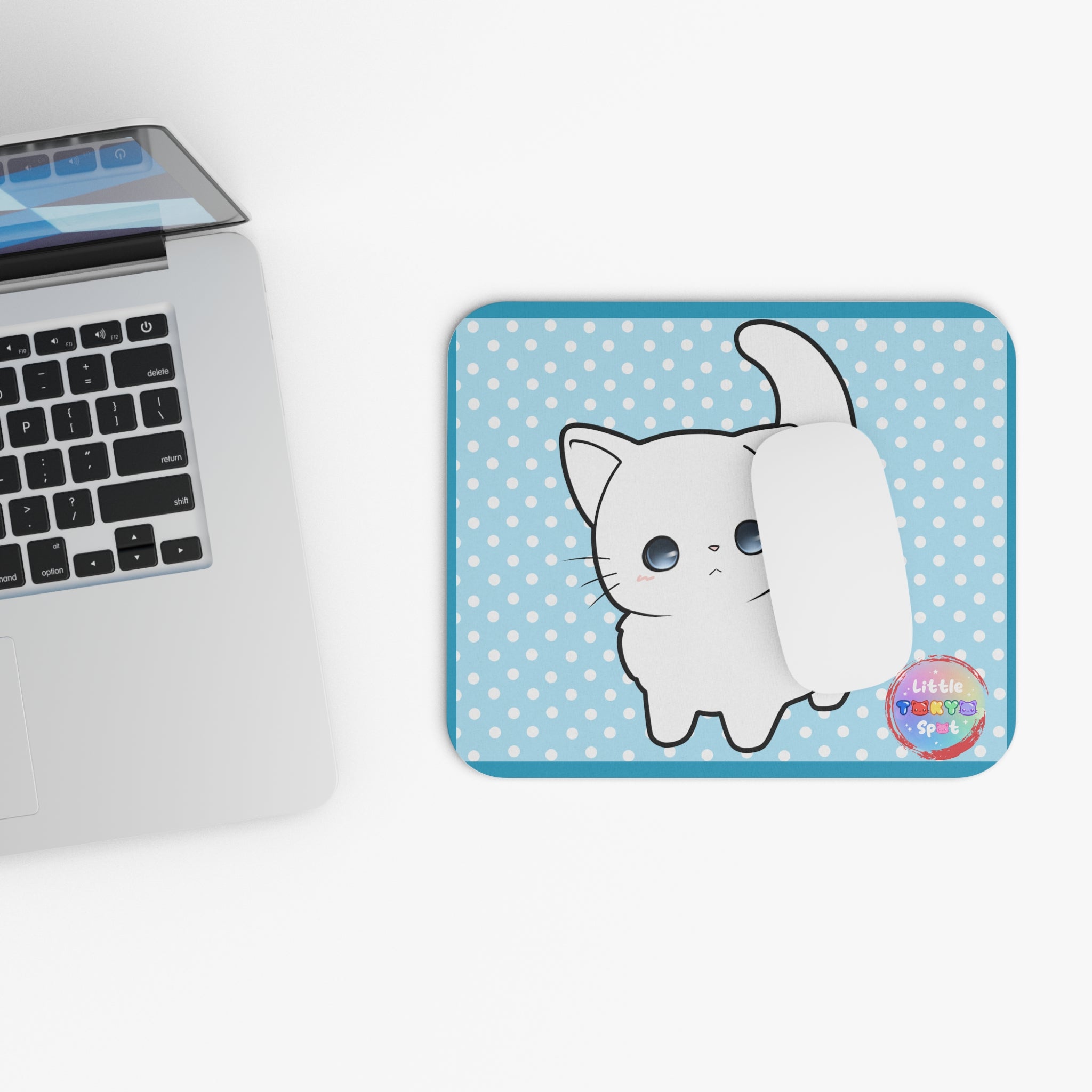 Adorable Cat Mouse Pad, Cute Desk Accessory for Cat Lovers, Office Decor, Gift for Pet Owners, Playful Workspace