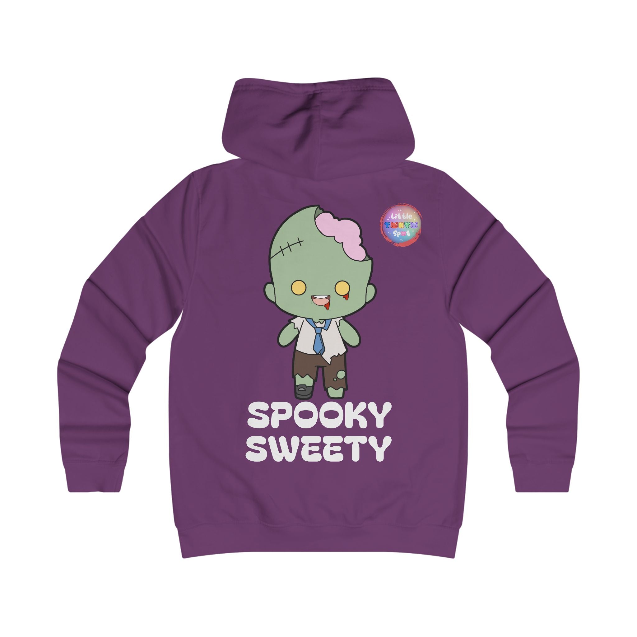 Adorable Apocalypse Hoodie - Cute Zombie Design, Trendy College Sweatshirt, Perfect for Halloween, Gifts for Girls, Cozy Casual Wear