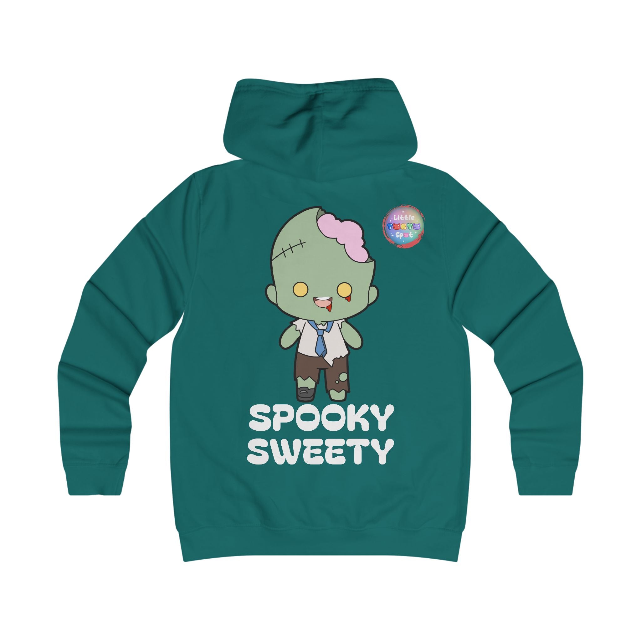 Adorable Apocalypse Hoodie - Cute Zombie Design, Trendy College Sweatshirt, Perfect for Halloween, Gifts for Girls, Cozy Casual Wear