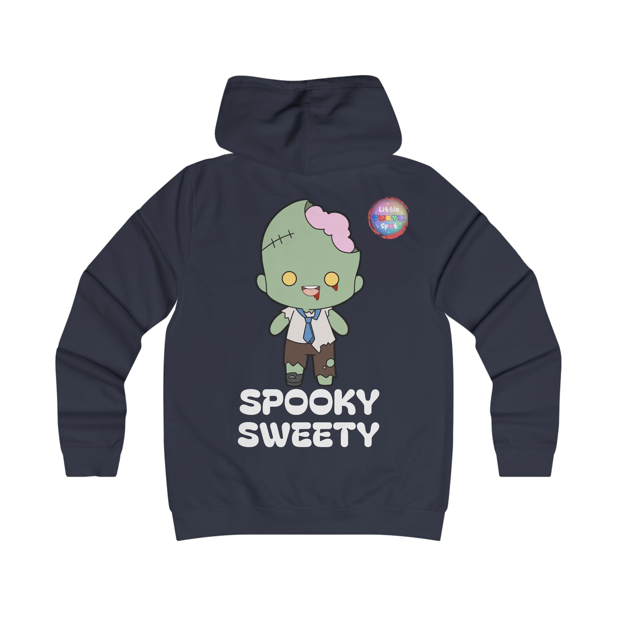 Adorable Apocalypse Hoodie - Cute Zombie Design, Trendy College Sweatshirt, Perfect for Halloween, Gifts for Girls, Cozy Casual Wear
