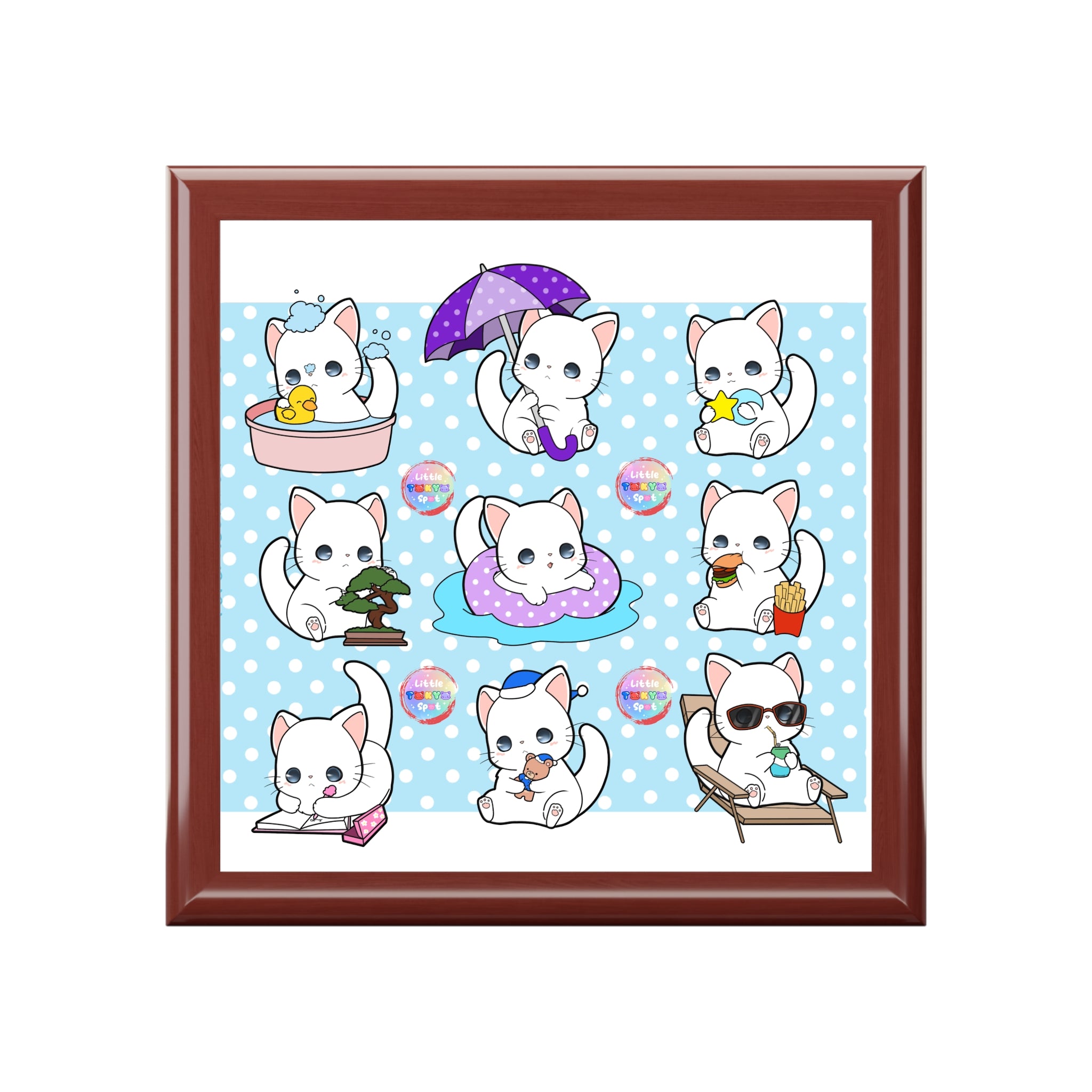 Cute Cat Character Jewelry Box with Playful Designs, Organizer, Gift for Cat Lovers, Birthday, Kids, Home Decor