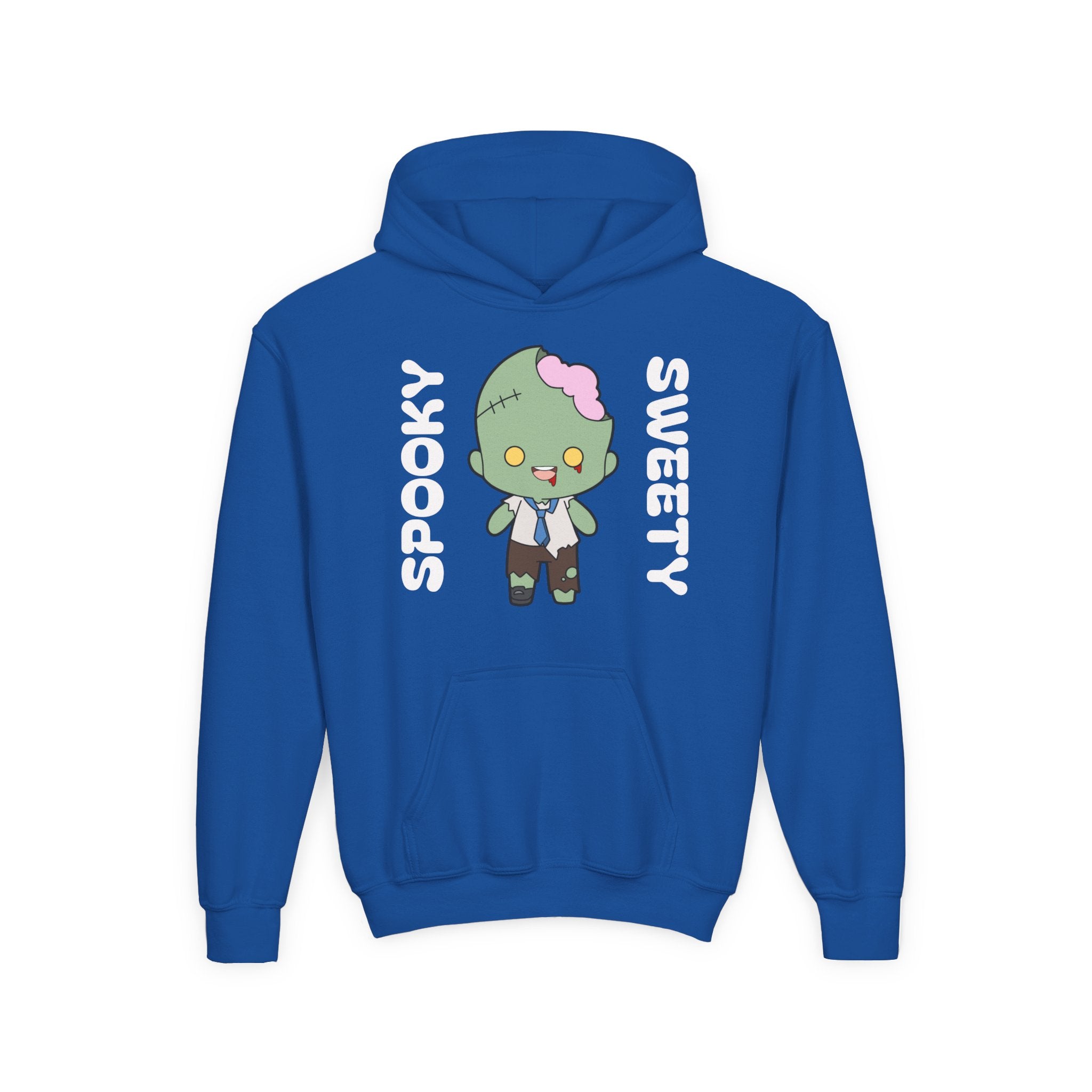 Cute Zombie Hoodie for Kids, Fun Sweatshirt, Halloween Costume, Cozy Kids Clothing, Kawaii Style, Rainbow Love