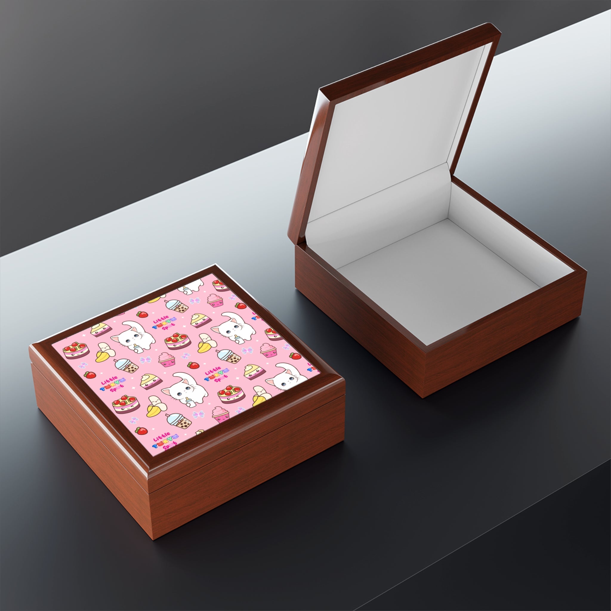 Cute Cat-Themed Jewelry Box, Whimsical Keepsake Container, Perfect Gift for Cat Lovers, Birthday Surprise, Home Decor