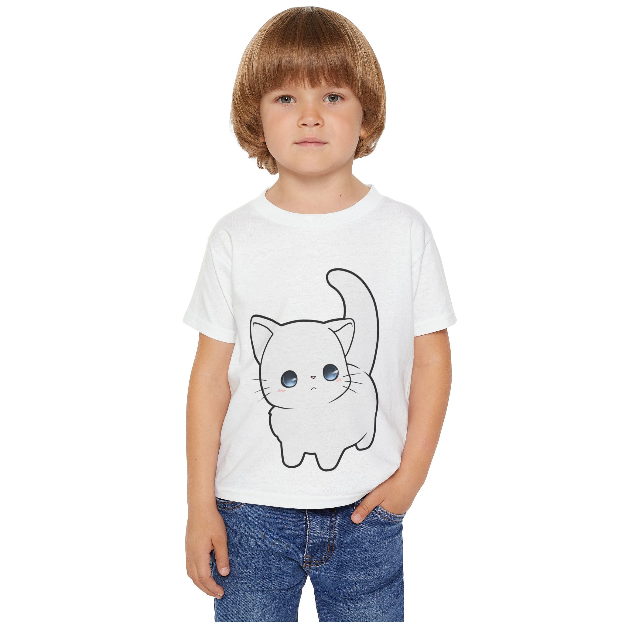Adorable Cat Toddler T-Shirt, Cute Kid's Tee, Gifts for Toddlers, Birthday Outfit, Cat Lover Gift, Little Tokyo Spot Tee