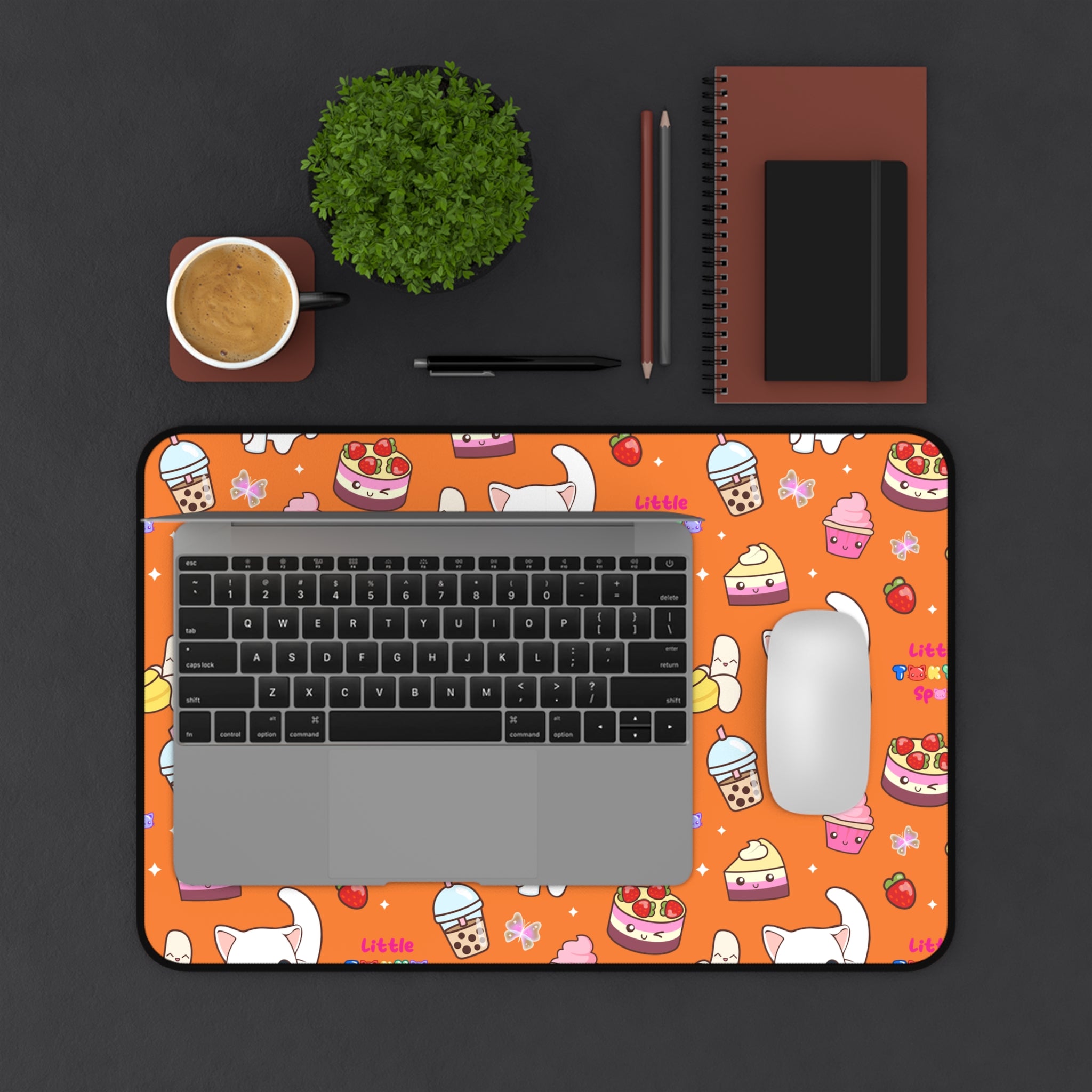 Halloween Mouse Pad | of Cute Cat-Themed Desk Mat, Cat Desk Accessories, Fun Office Decor, Gift for Cat Lovers, Pet Lovers' Workspace Decor