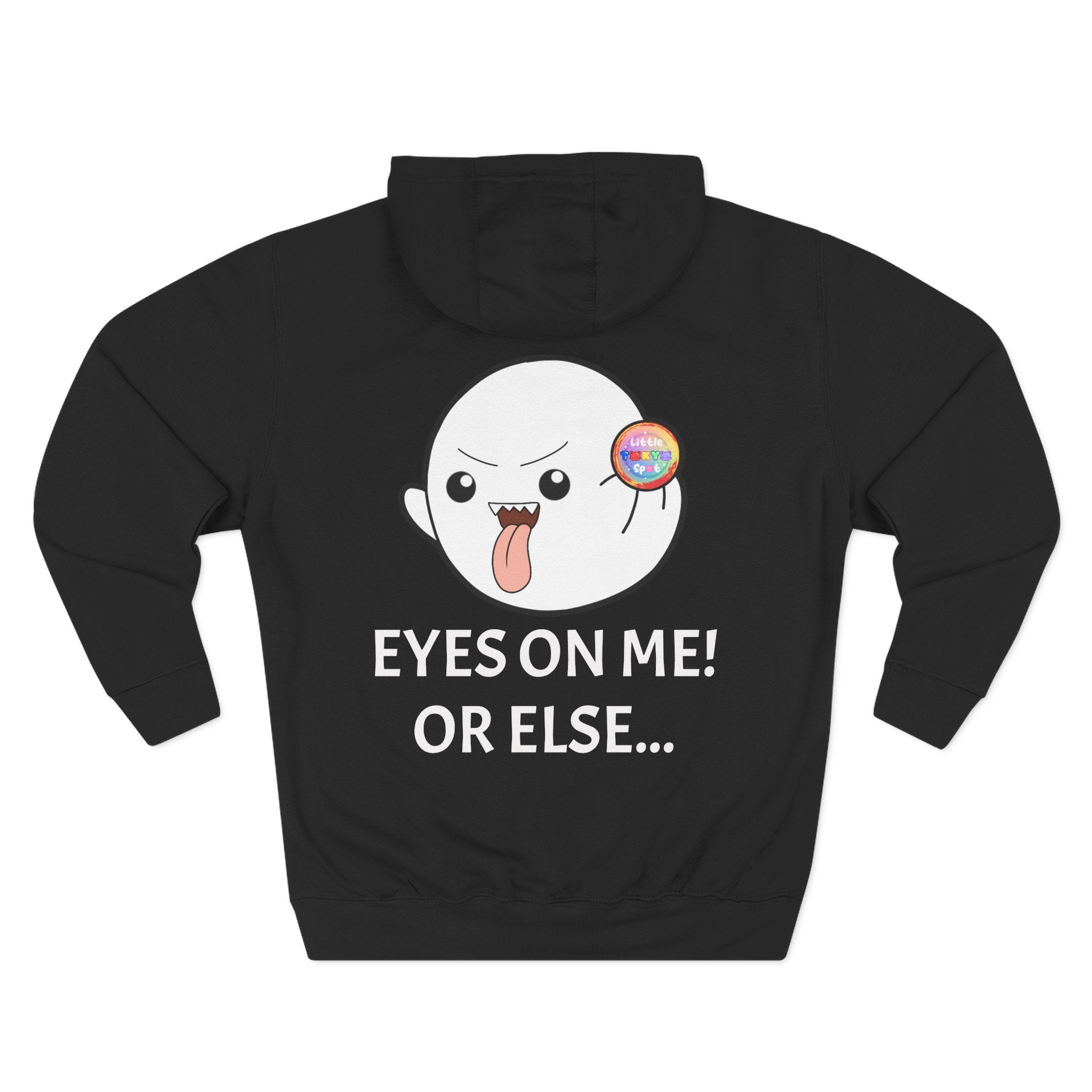 Playful Ghost Fleece Hoodie, Cute Hoodie, Halloween Sweatshirt, Funny Ghost Apparel, Cozy Loungewear, Unique Gift Idea