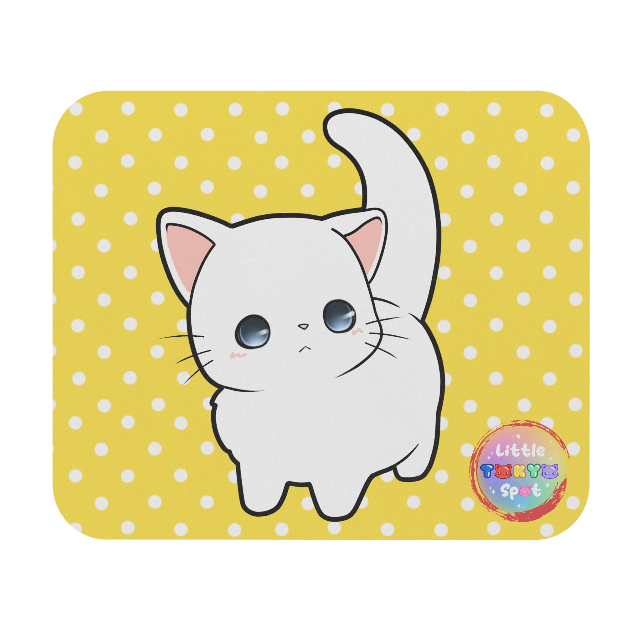 Adorable Cat Mouse Pad - Cute Desk Accessory, Cat Lover Gift, Office Decor, Customizable Computer Mat, Pet-Themed Gifts