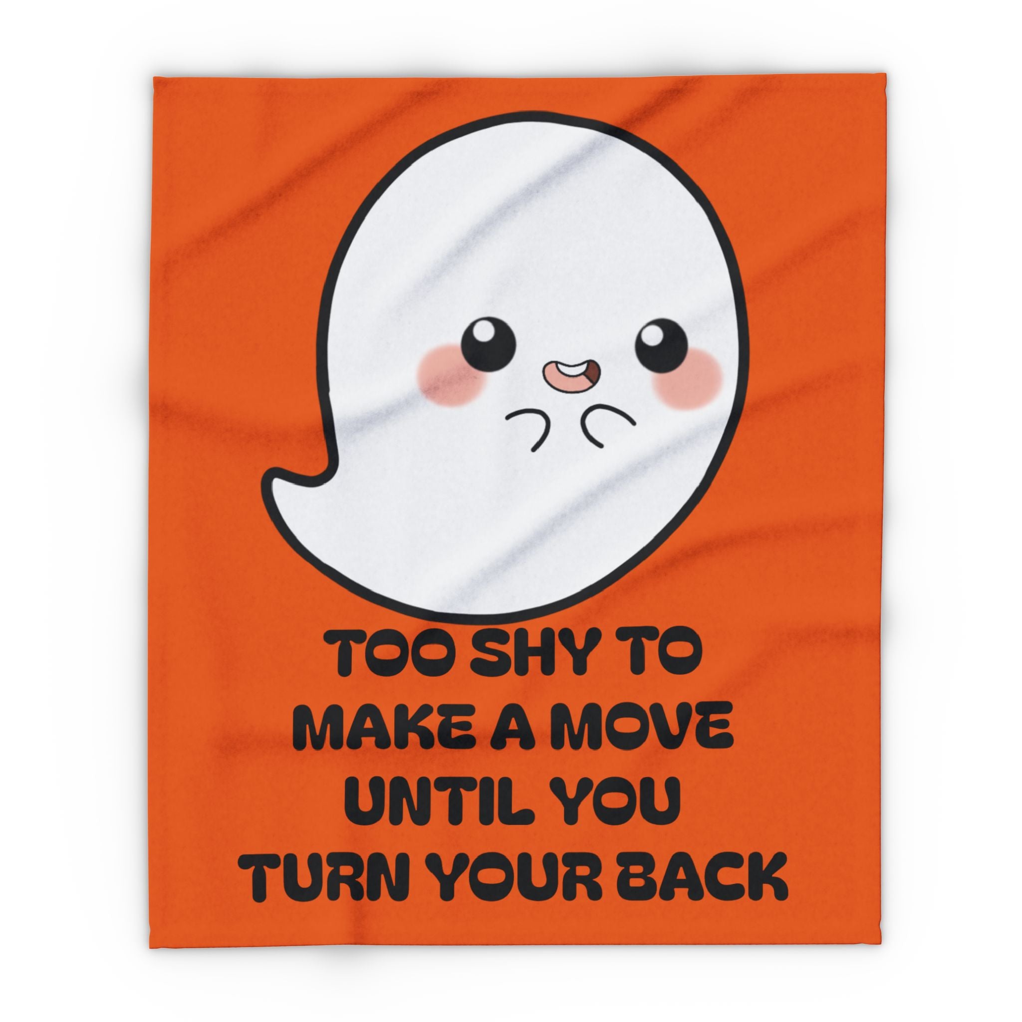 Cute Ghost Fleece Blanket - Cozy Throw for Pumpkin Lovers, Halloween Decor, Ghostly Gifts, Warm Blanket for Kids & Adults, Chill Nights