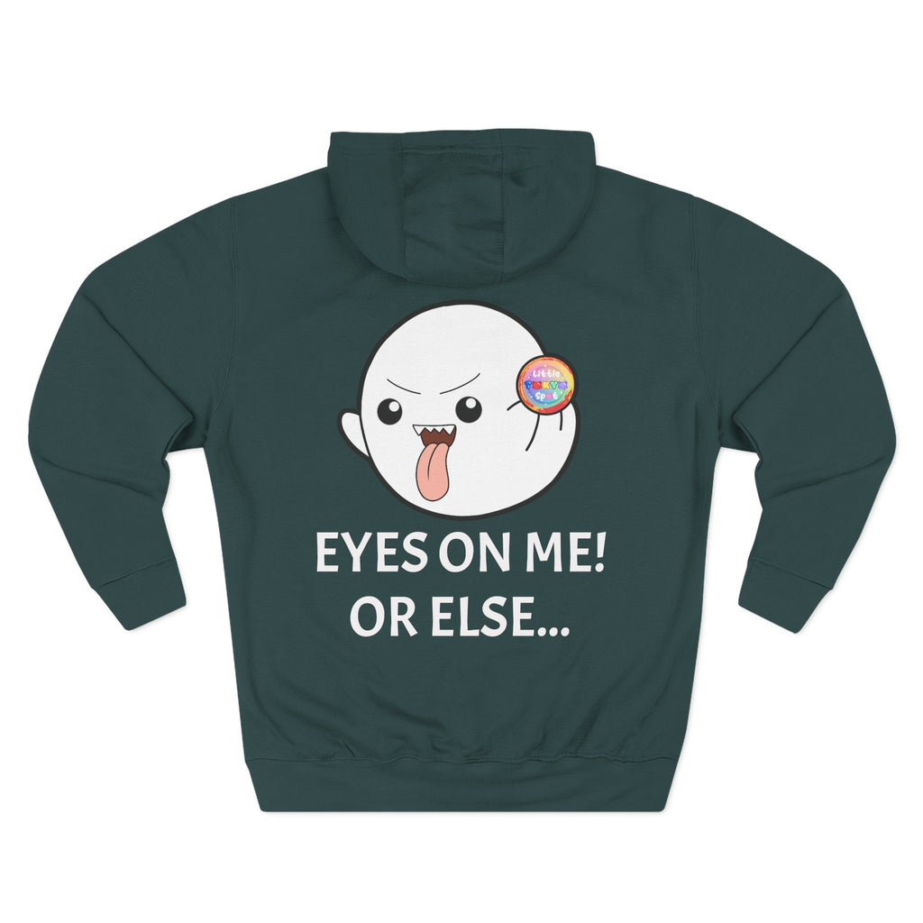 Playful Ghost Fleece Hoodie, Cute Hoodie, Halloween Sweatshirt, Funny Ghost Apparel, Cozy Loungewear, Unique Gift Idea