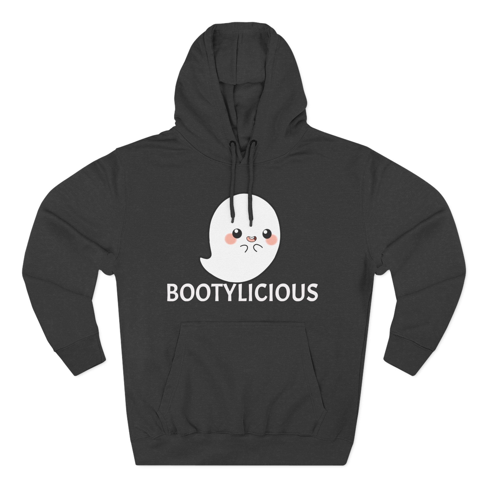 Playful Ghost Fleece Hoodie, Cute Hoodie, Halloween Sweatshirt, Funny Ghost Apparel, Cozy Loungewear, Unique Gift Idea