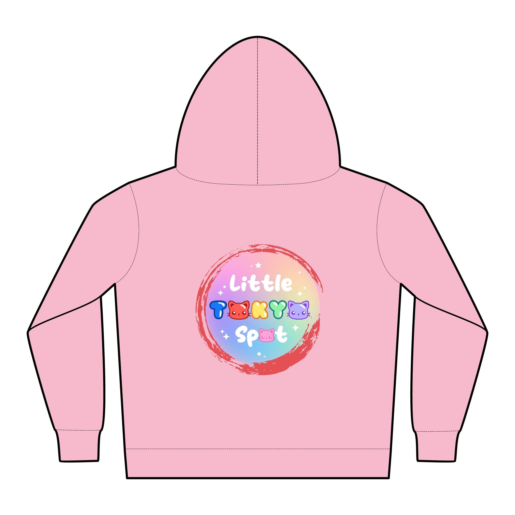 Colorful Toddler Hoodies, Purrfect Cattitude, Little Tokyo Spot, Cute Kids Pullover, Fun Party Outfits, Gift for Kids