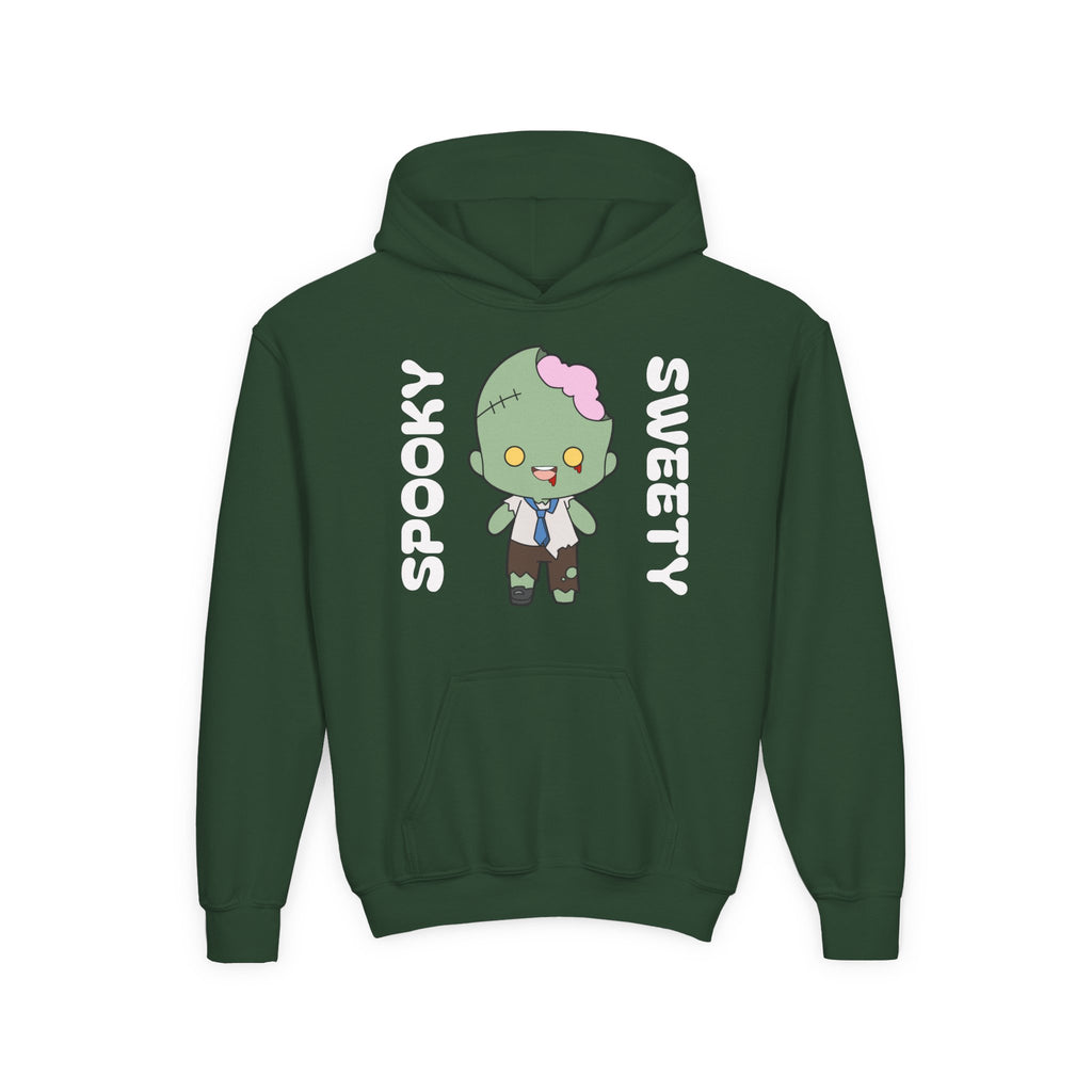 Cute Zombie Hoodie for Kids, Fun Sweatshirt, Halloween Costume, Cozy Kids Clothing, Kawaii Style, Rainbow Love