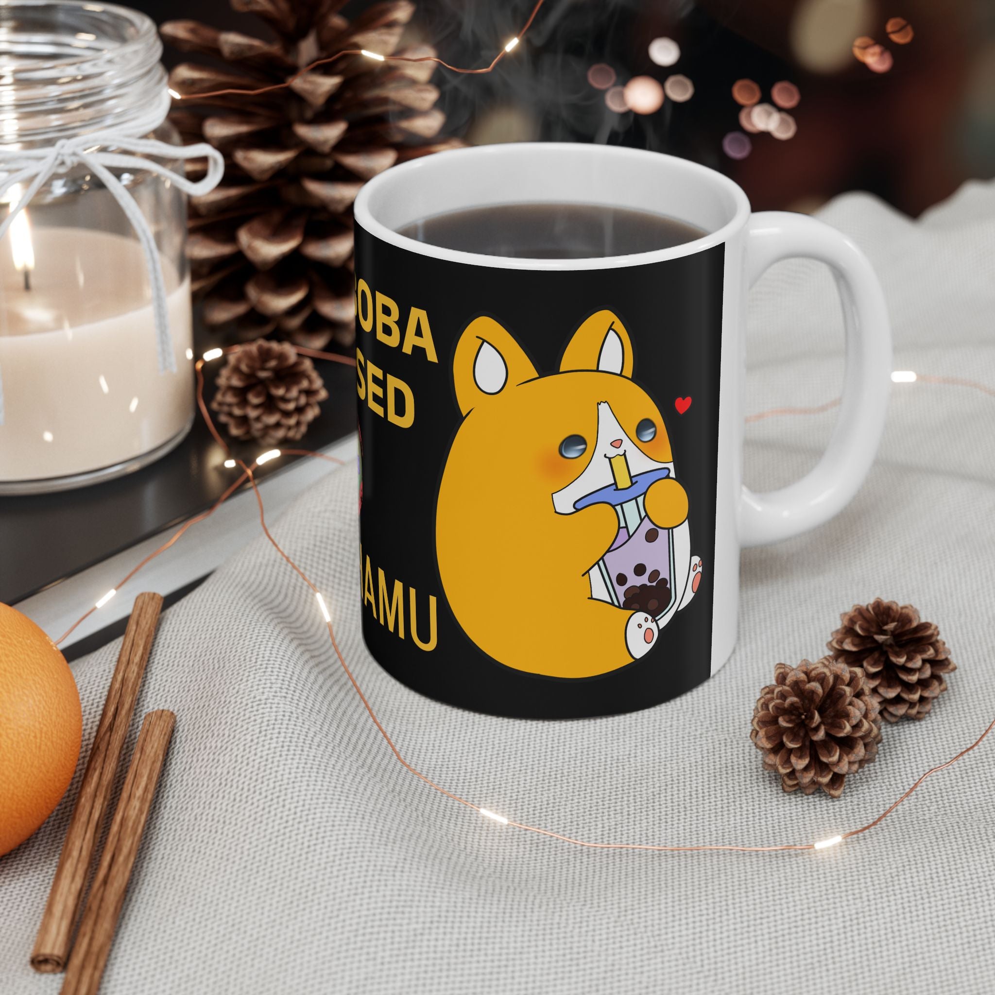 Bao Boba Obsession Mug - Fun Ceramic Coffee Cup for Tea Lovers, Cute Gift for Friends, Collectible Drinkware, Fan Merchandise, [...]