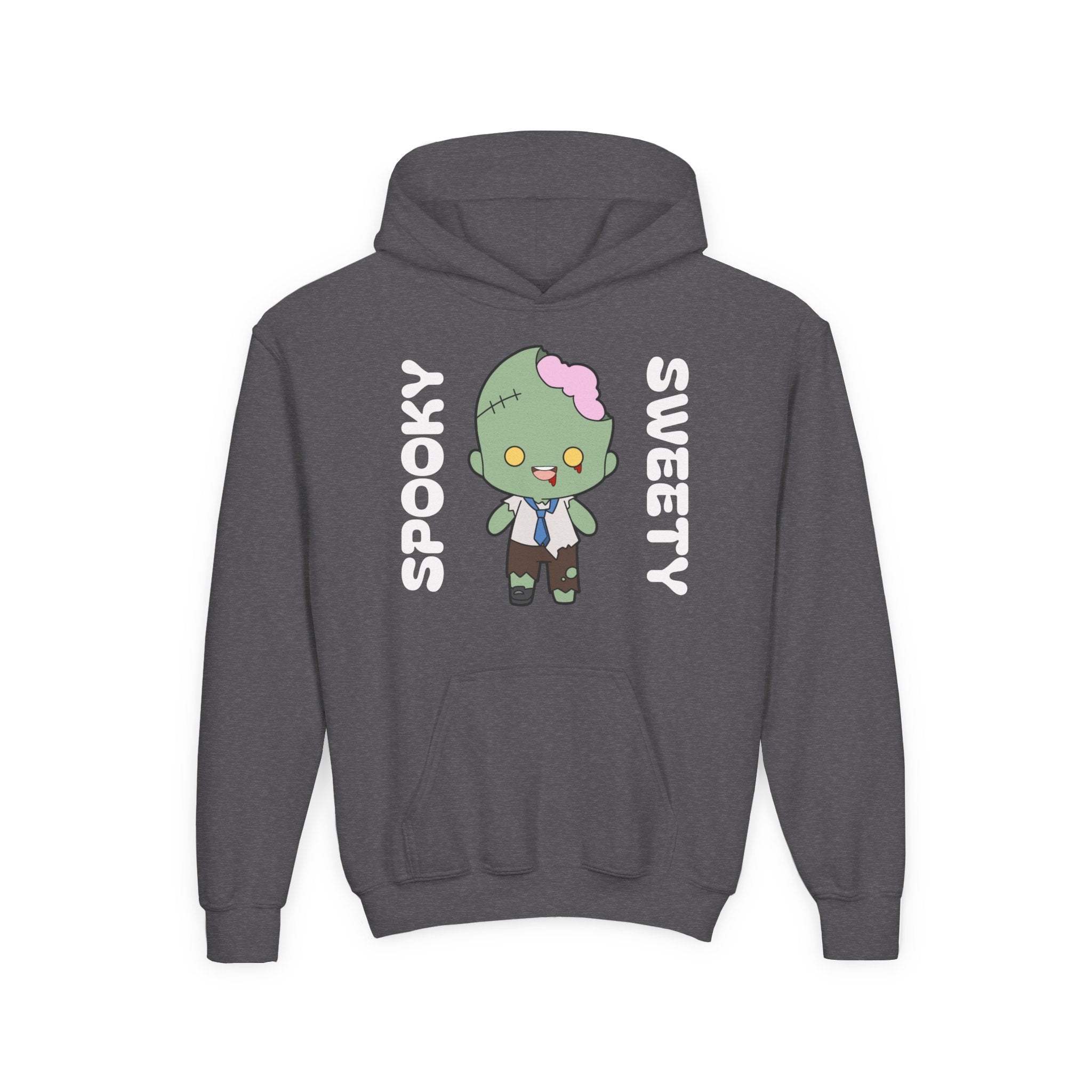 Cute Zombie Hoodie for Kids, Fun Sweatshirt, Halloween Costume, Cozy Kids Clothing, Kawaii Style, Rainbow Love