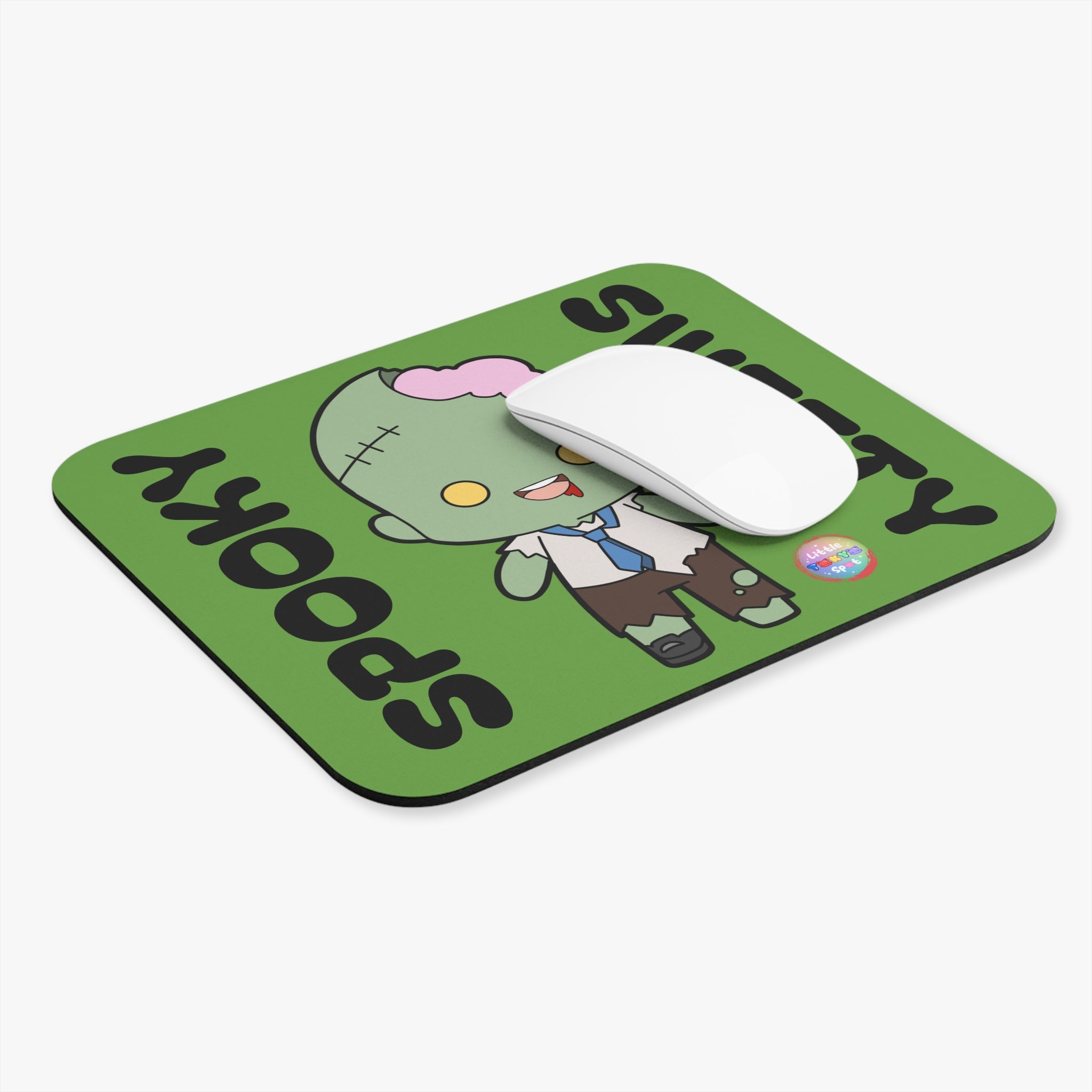 Spooky Zombie Mouse Pad - Cute Halloween Desk Accessory, Gaming Mat, Office Decor, Gift for Gamers and Halloween Lovers
