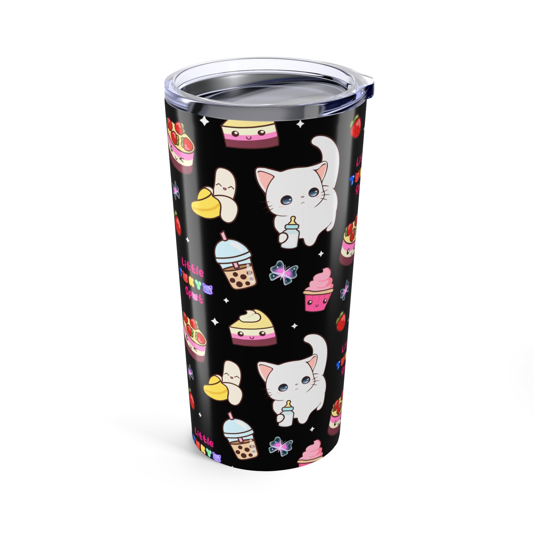 Halloween Tumbler | Cute Dessert Tumbler - Perfect Gift for Foodies, Kids, and Summer Parties | Insulated Travel Mug for Drinks, Birthday, and Holidays