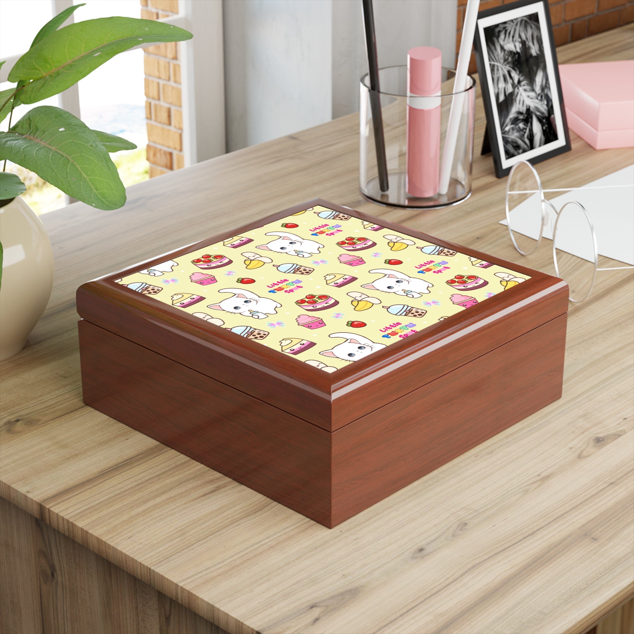 Adorable Cat-Themed Jewelry Box, Cute Keepsake Storage for Cat Lovers, Perfect for Birthdays, Gifts, and Celebrations