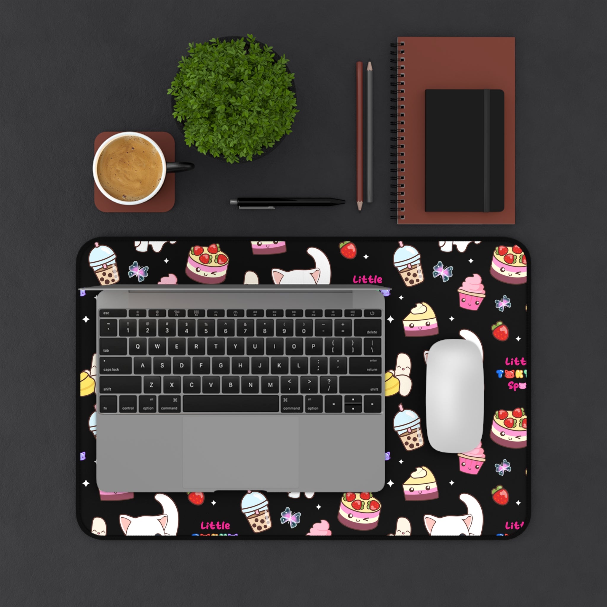 HALLOWEEN COMPUTER MAT | Cute Cat-Themed Desk Mat, Cat Desk Accessories, Fun Office Decor, Gift for Cat Lovers, Pet Lovers' Workspace Decor