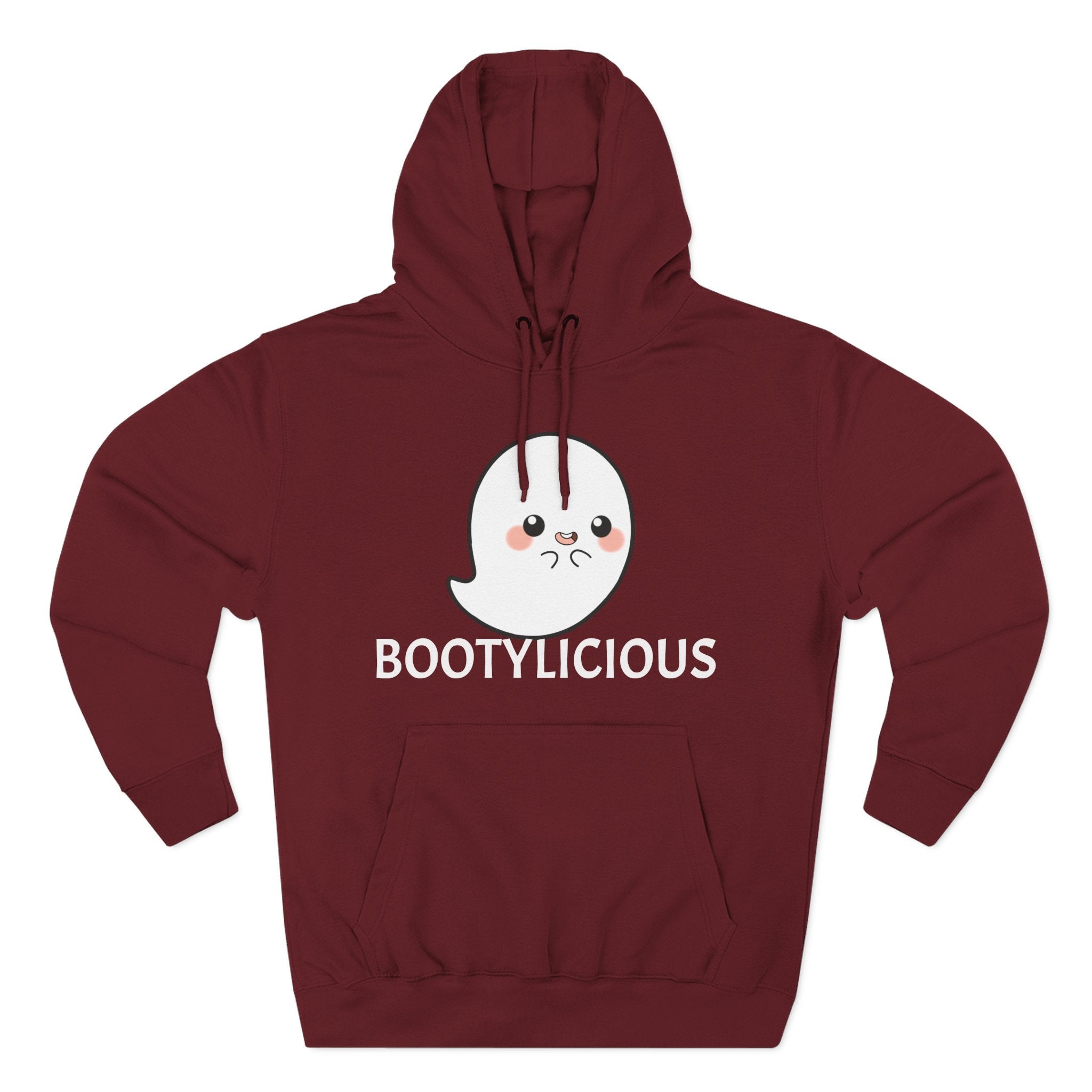 Playful Ghost Fleece Hoodie, Cute Hoodie, Halloween Sweatshirt, Funny Ghost Apparel, Cozy Loungewear, Unique Gift Idea