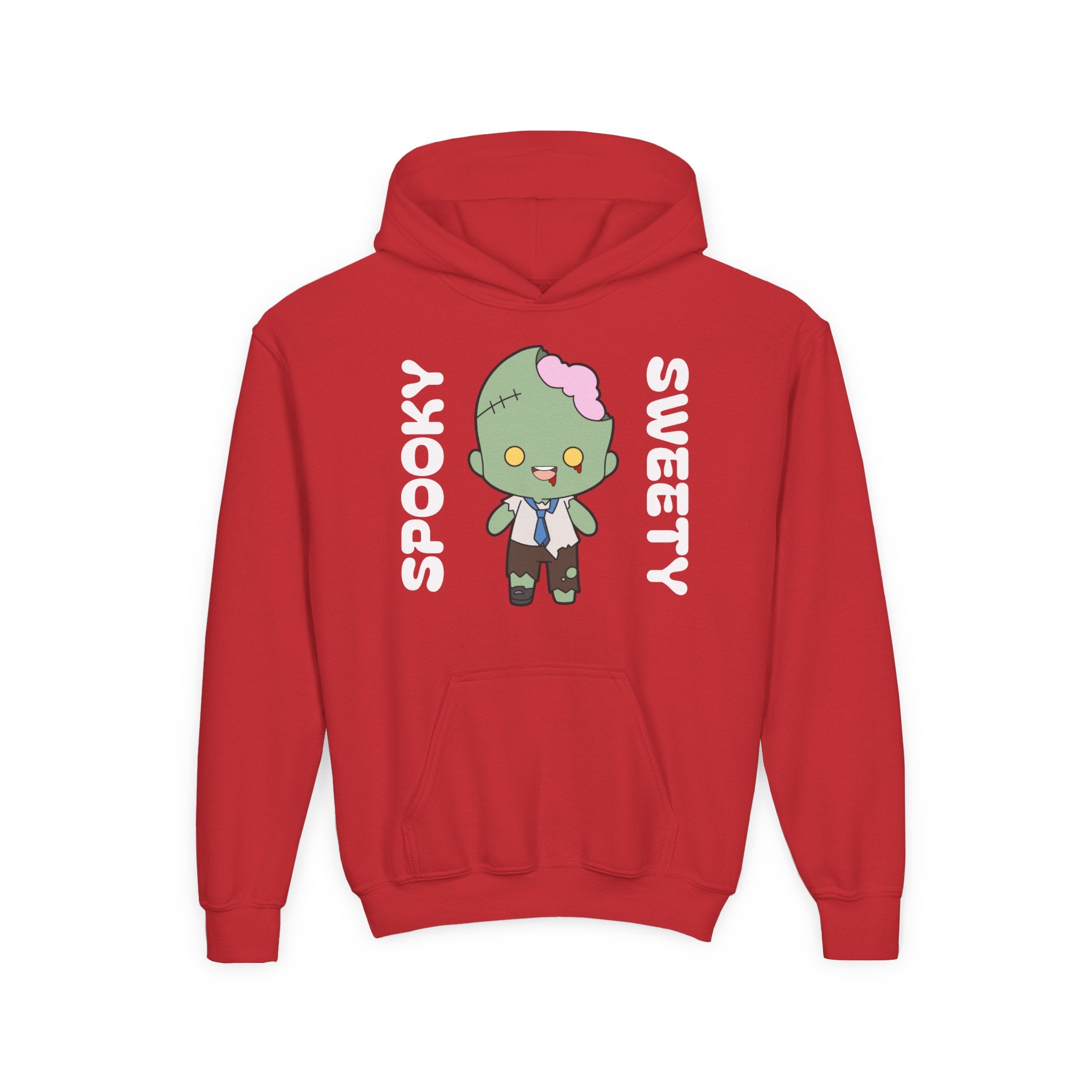 Cute Zombie Hoodie for Kids, Fun Sweatshirt, Halloween Costume, Cozy Kids Clothing, Kawaii Style, Rainbow Love