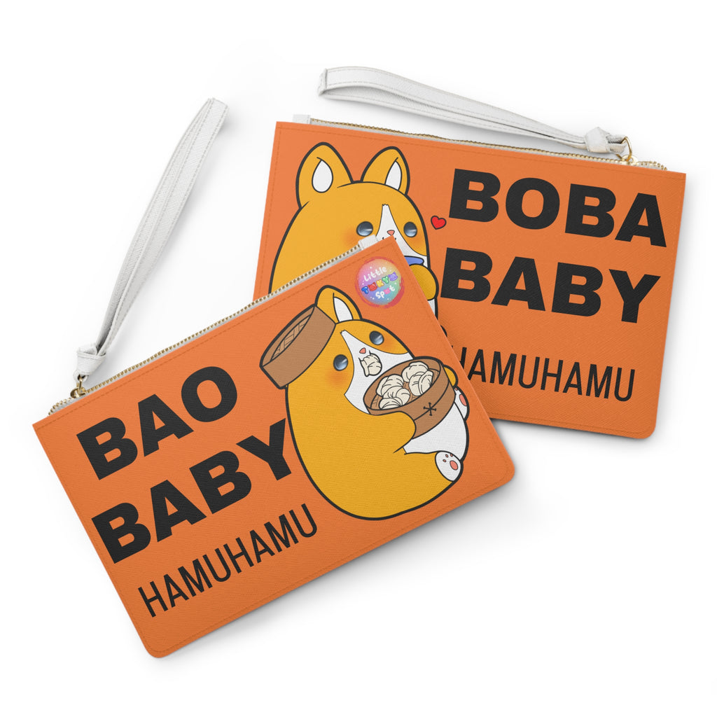 Cute Dog Foodie Clutch Bag, Bao Baby Bag, Boba Baby Pouch, Kawaii Accessory,  Purse, Pencil Case, Fun Gifts for Food Lovers