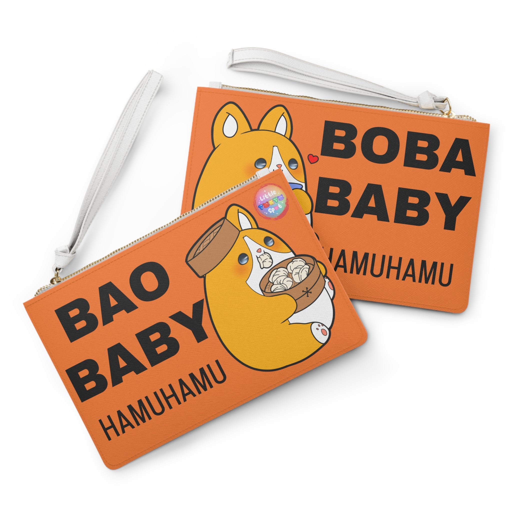 Cute Dog Foodie Clutch Bag, Bao Baby Bag, Boba Baby Pouch, Kawaii Accessory,  Purse, Pencil Case, Fun Gifts for Food Lovers