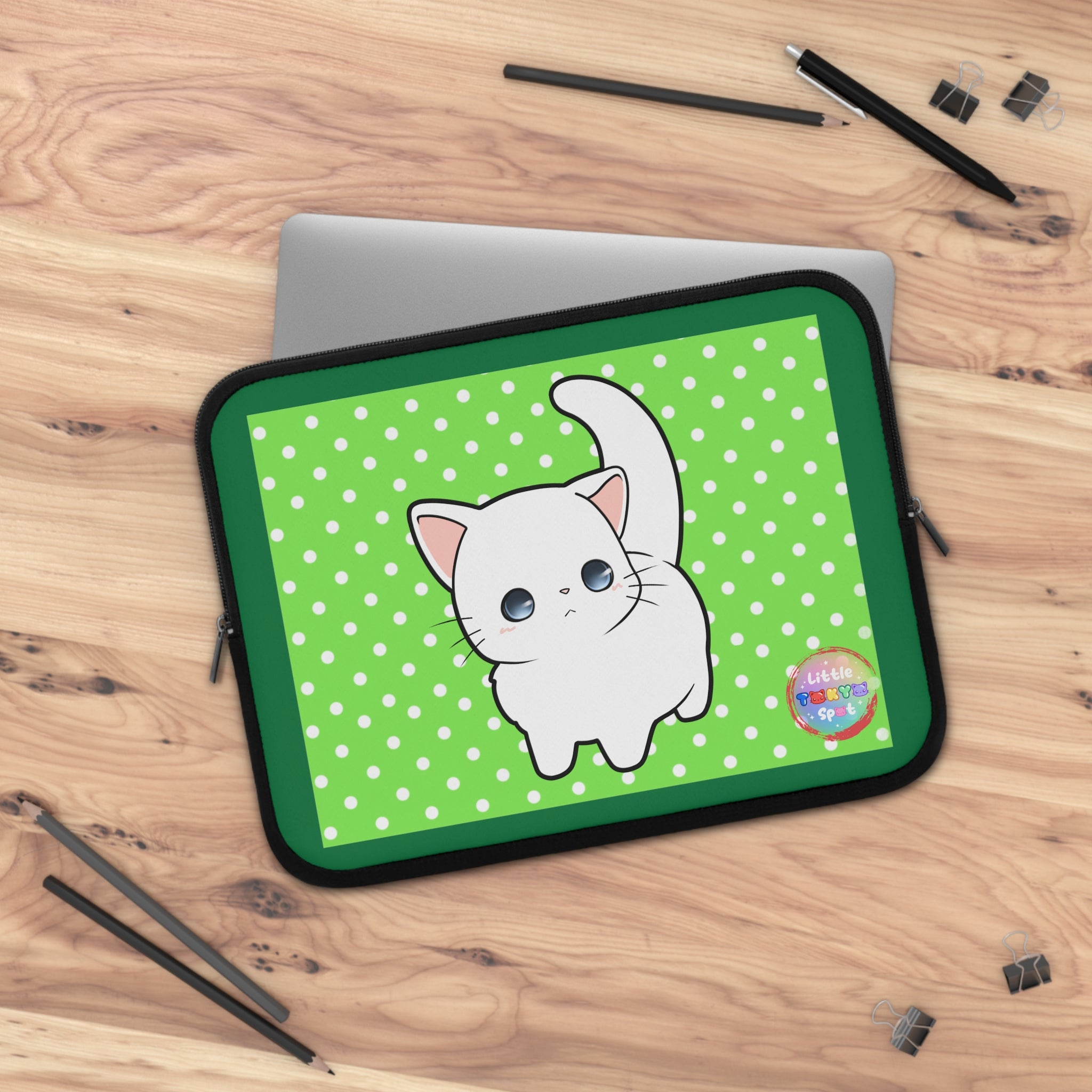 Cute Cat Laptop Sleeve - Cat Lover Gift, Laptop Case, School or Work Accessory, Personalized Tech Gear, Pet Themed Design