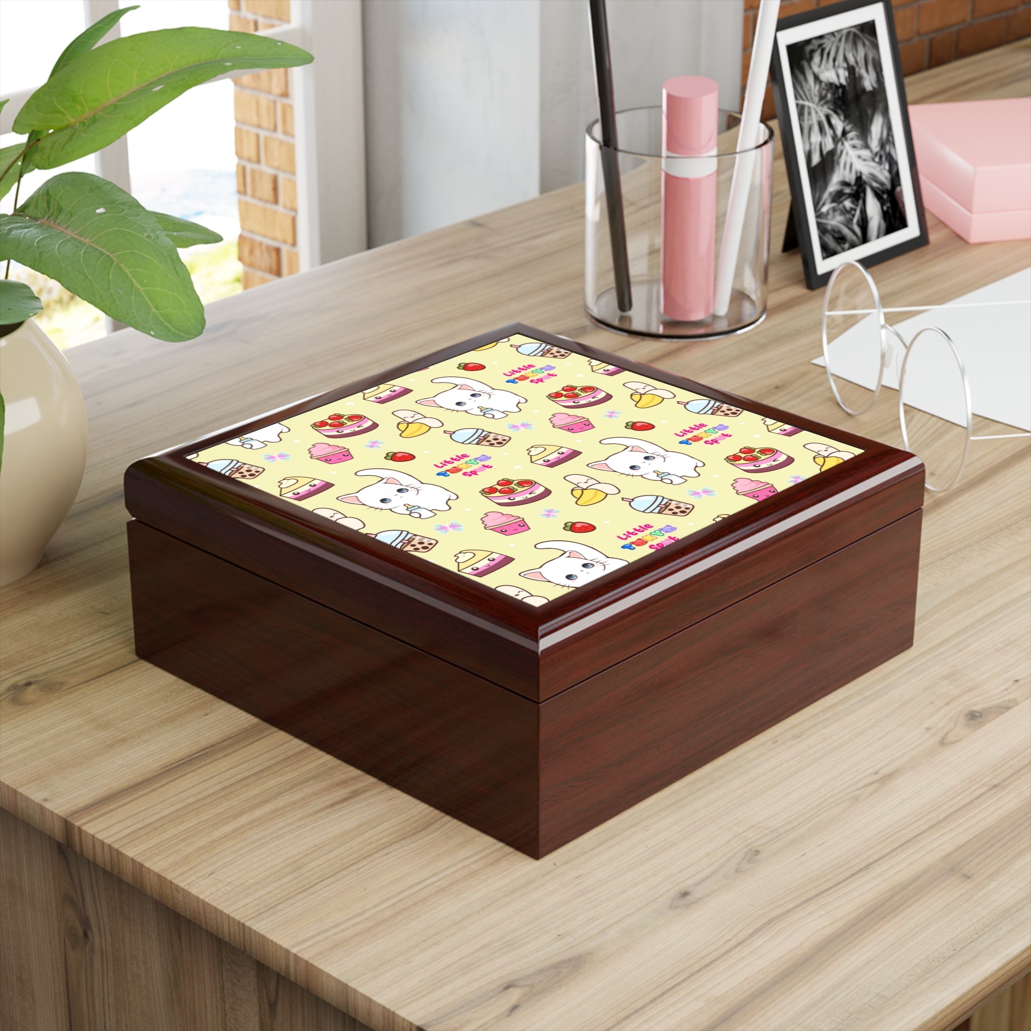 Adorable Cat-Themed Jewelry Box, Cute Keepsake Storage for Cat Lovers, Perfect for Birthdays, Gifts, and Celebrations