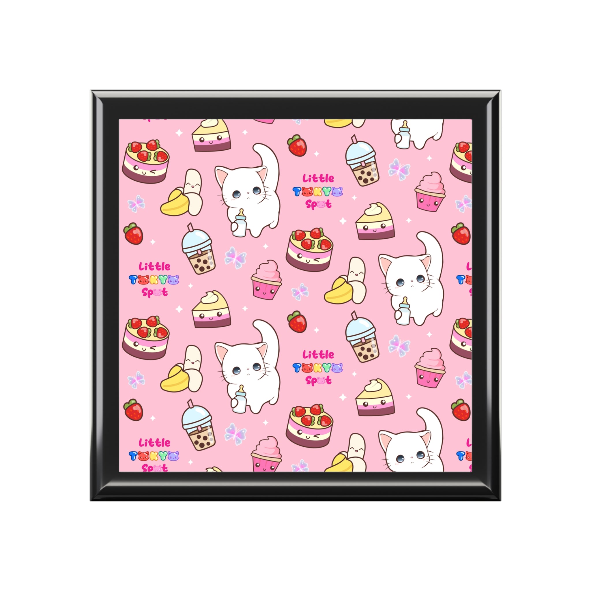 Cute Cat-Themed Jewelry Box, Whimsical Keepsake Container, Perfect Gift for Cat Lovers, Birthday Surprise, Home Decor