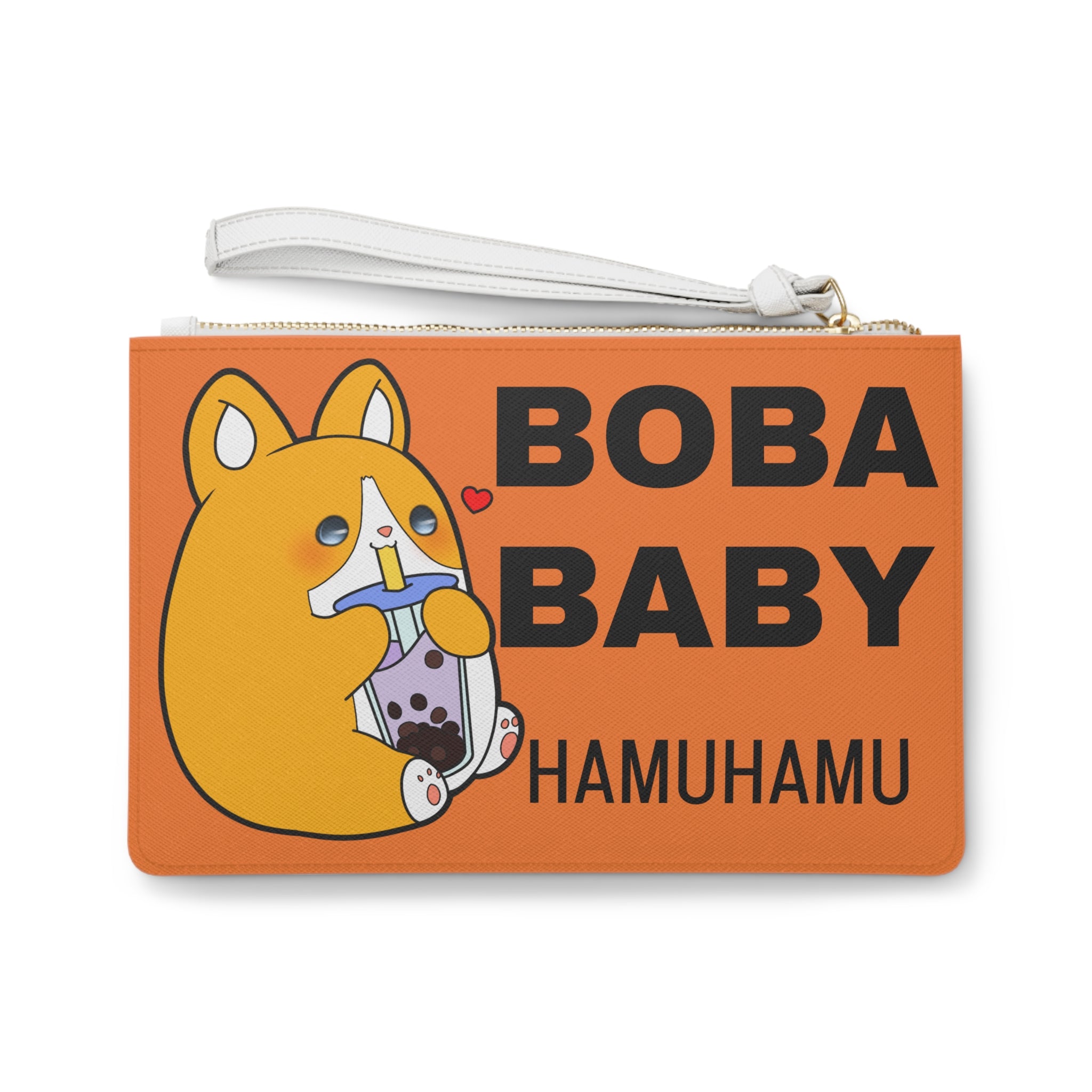 Cute Dog Foodie Clutch Bag, Bao Baby Bag, Boba Baby Pouch, Kawaii Accessory,  Purse, Pencil Case, Fun Gifts for Food Lovers